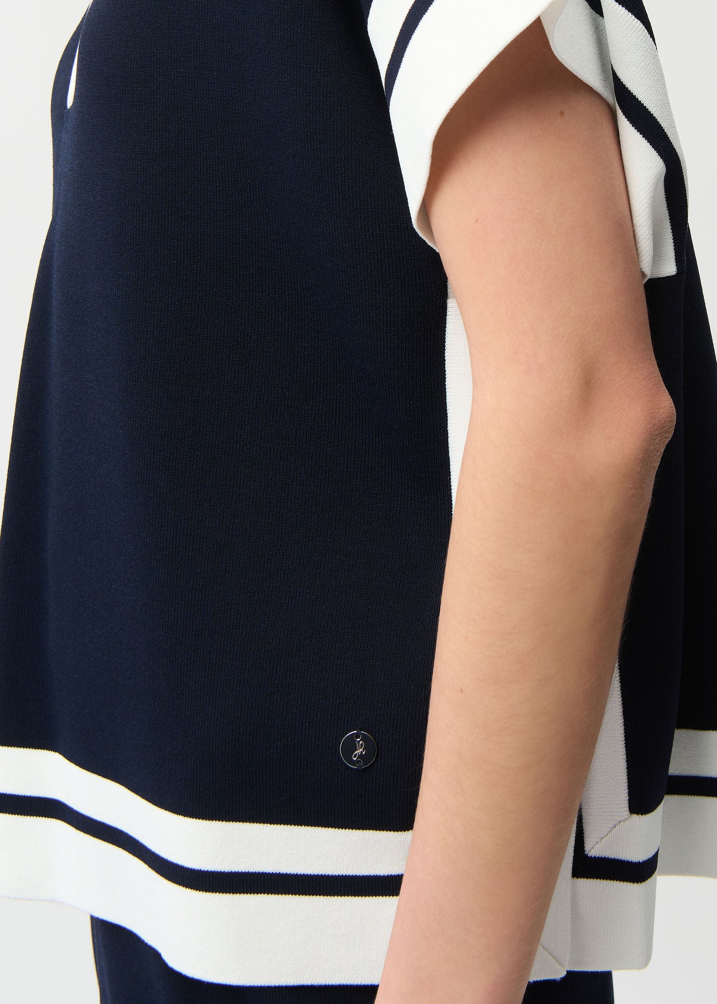 Joseph Ribkoff - Boxy Long Sleeve Sweater With Stripe Detail