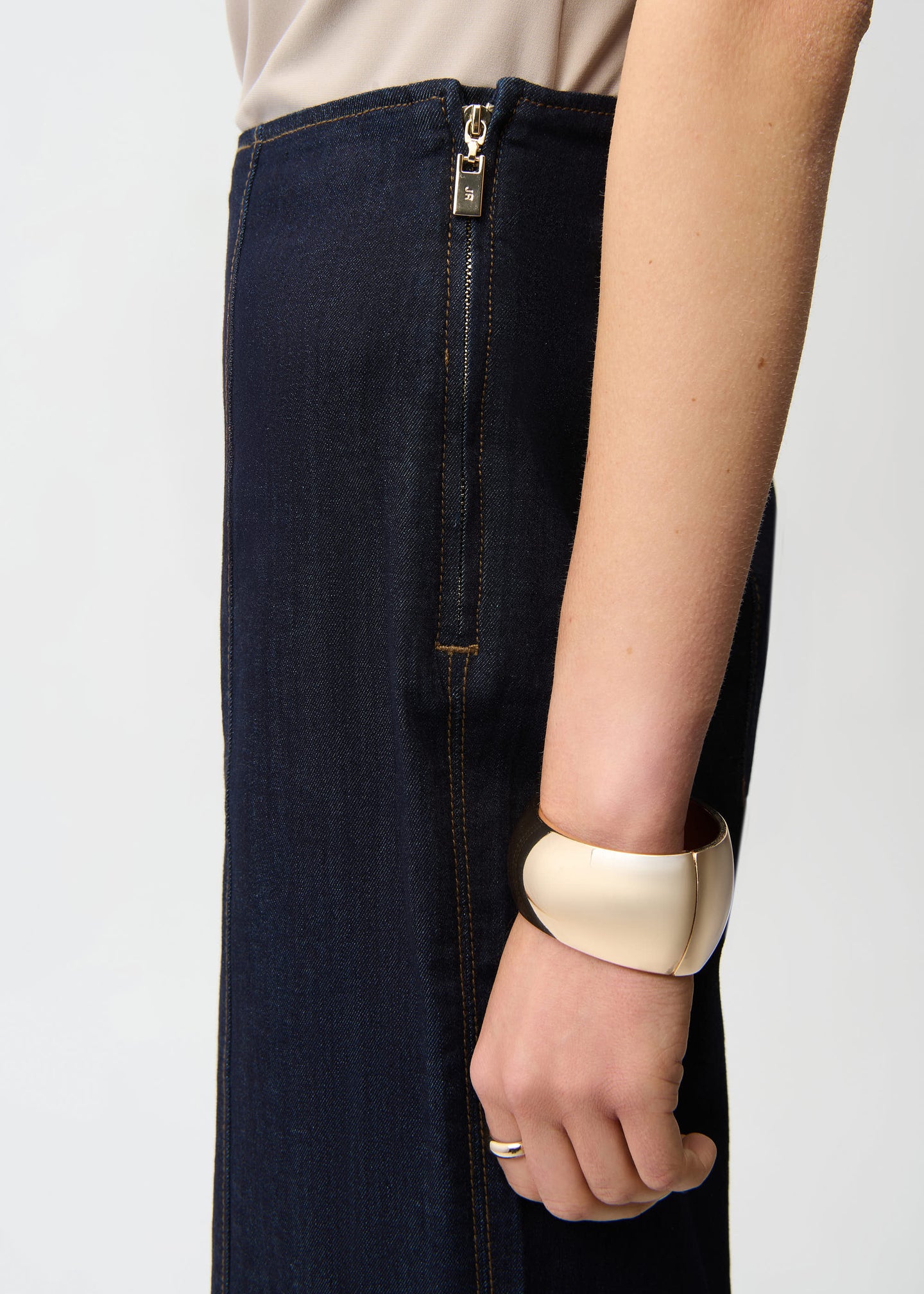 Joseph Ribkoff - Culotte Jeans With Exposed Side Zipper