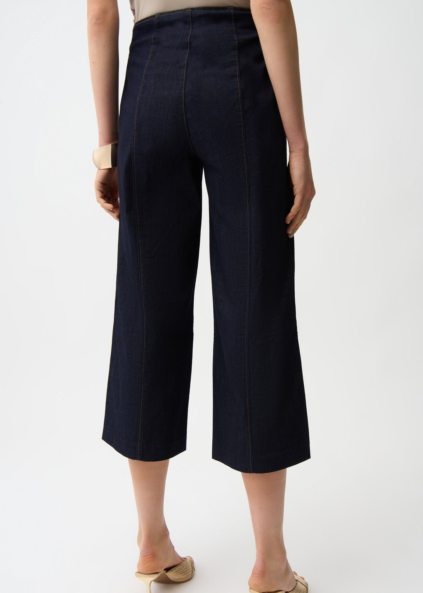 Joseph Ribkoff - Culotte Jeans With Exposed Side Zipper