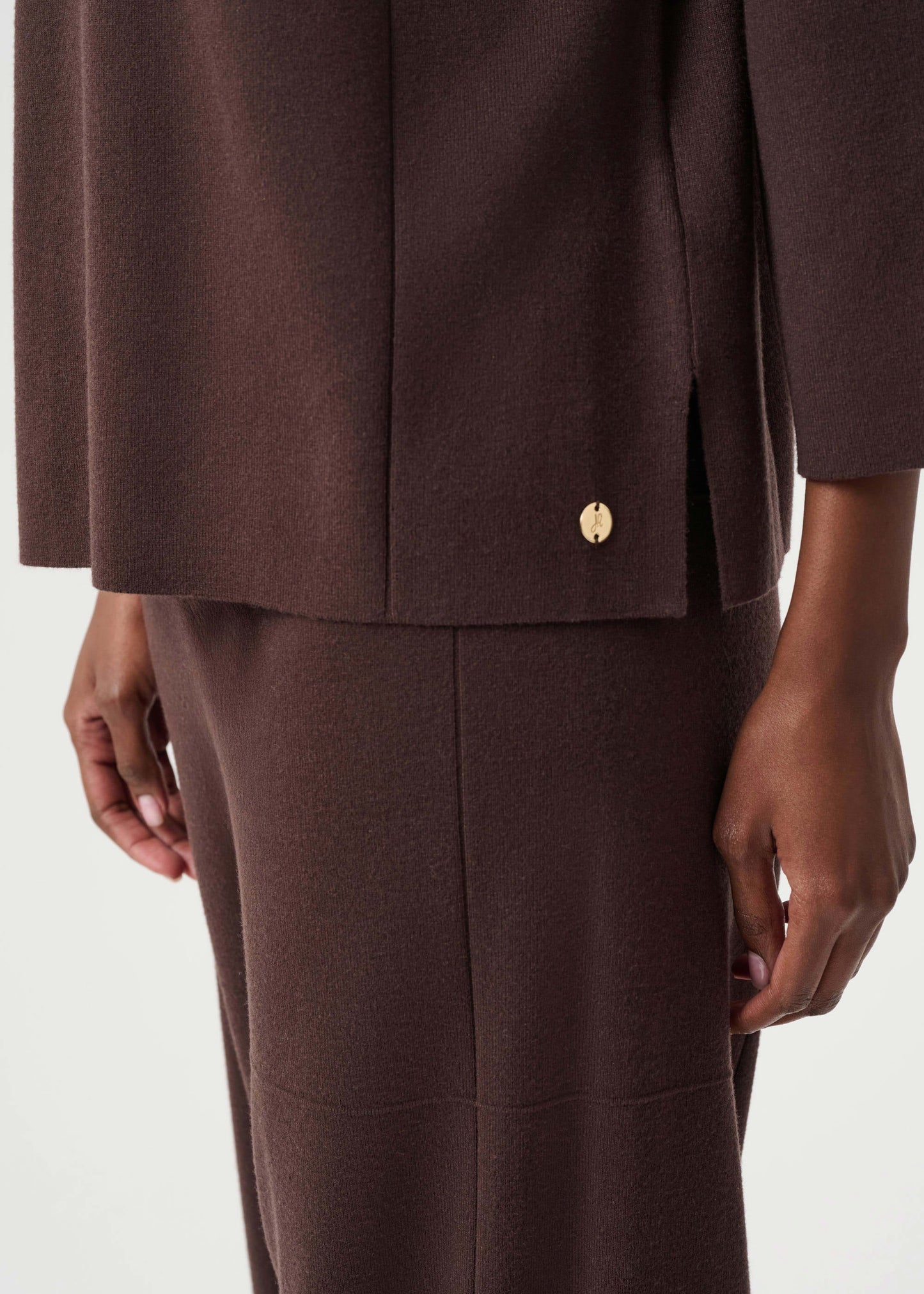 Joseph Ribkoff - Brushed Viscose Straight Sweater with Mock Neck