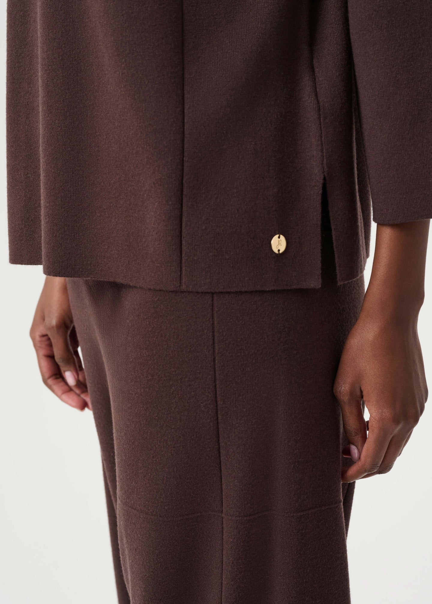 Joseph Ribkoff - Brushed Viscose Straight Sweater with Mock Neck