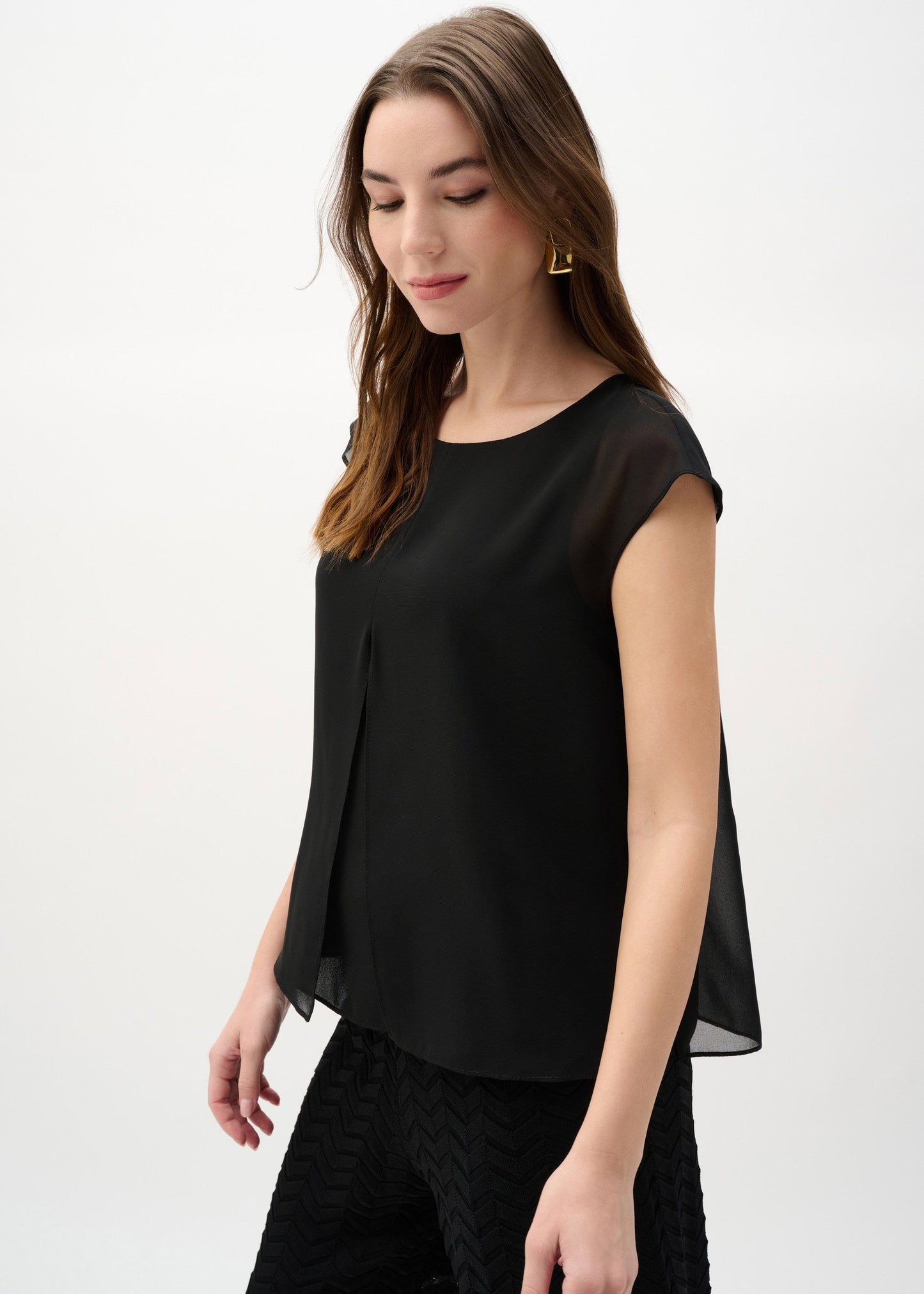 Joseph Ribkoff - Chic Plain Pullover Top