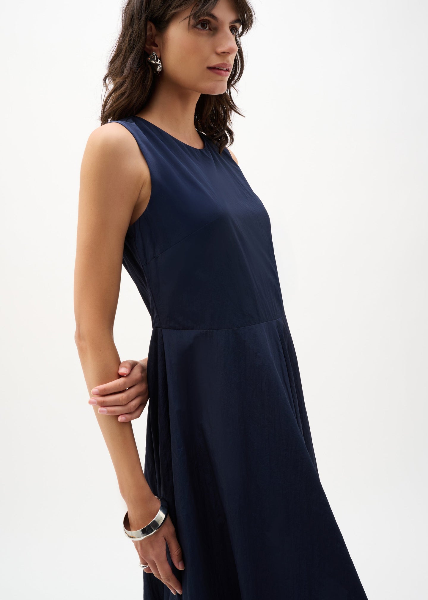 Joseph Ribkoff - Woven Parachute A-Line Dress With Bubble Skirt