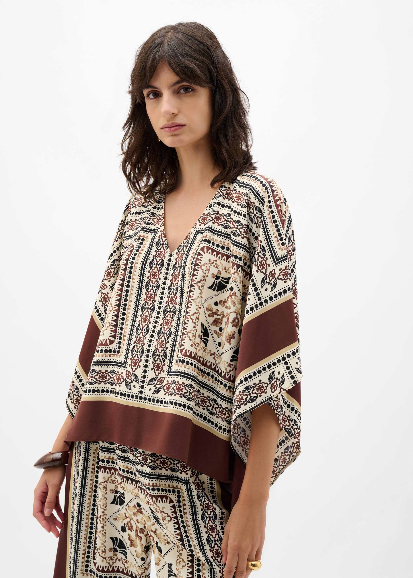 Joseph Ribkoff - Georgette Printed Poncho Top