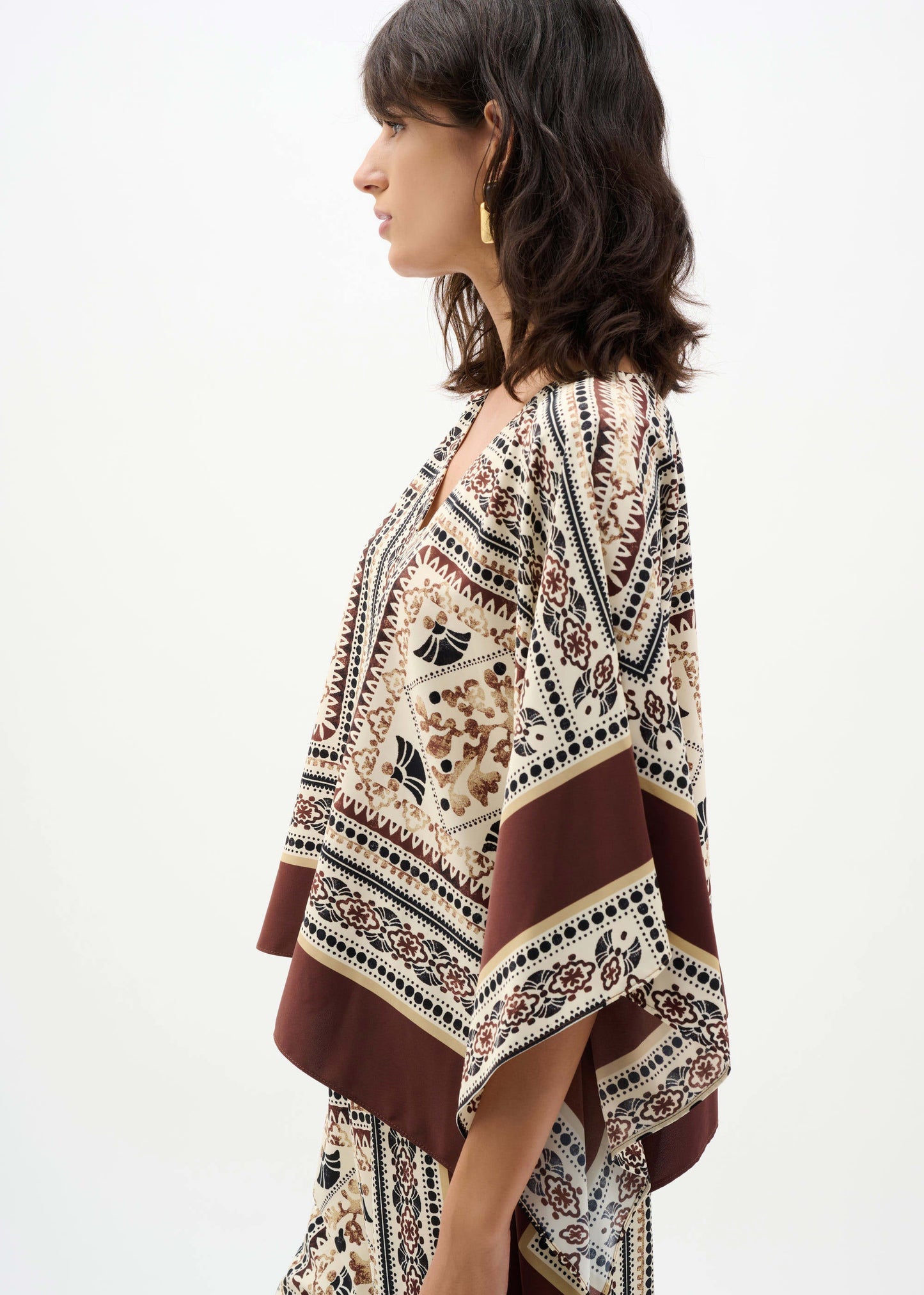 Joseph Ribkoff - Georgette Printed Poncho Top
