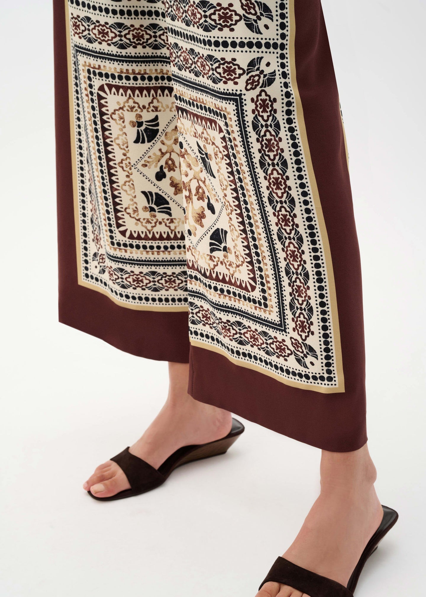 Joseph Ribkoff - Scarf Print Wide-Leg Pull-On Pants