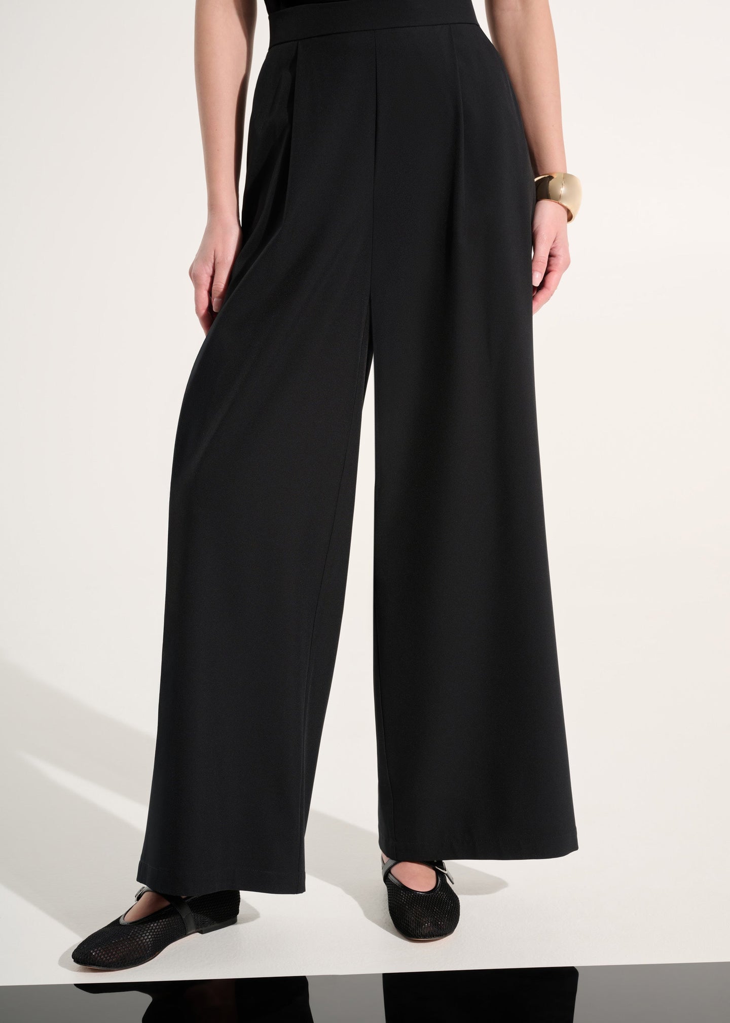Joseph Ribkoff - Stretch Woven Pull-On Wide Leg Pants