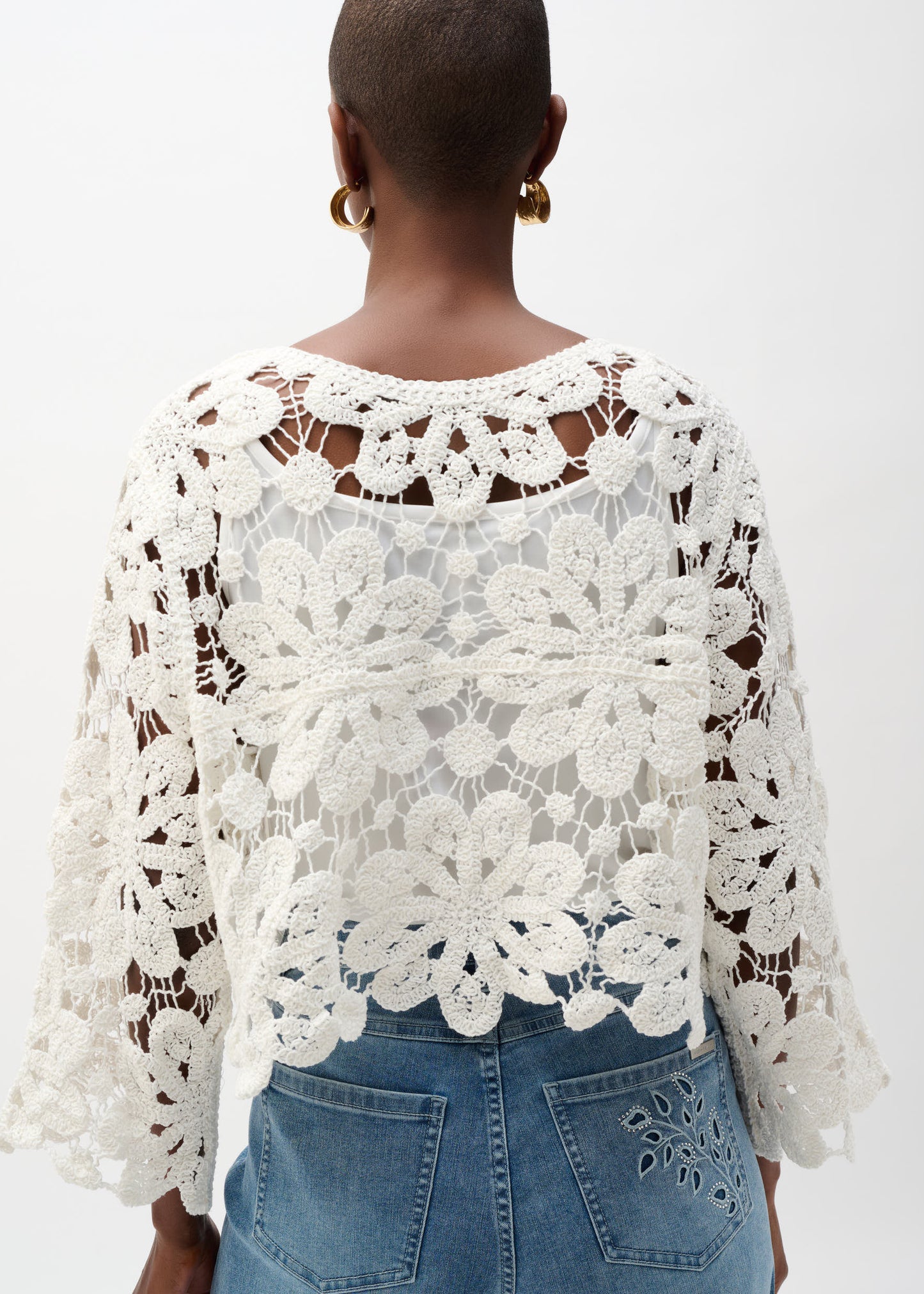 Joseph Ribkoff - Crochet Boxy Cardigan