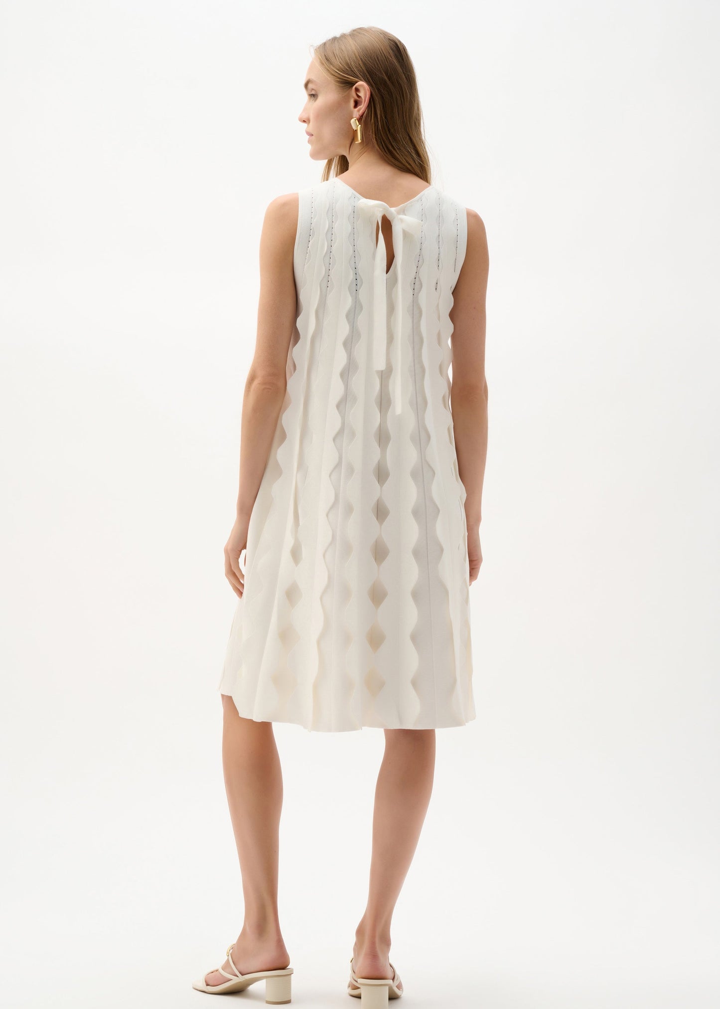 Joseph Ribkoff - Viscose Sweater Knit Sleeveless A-Line Dress