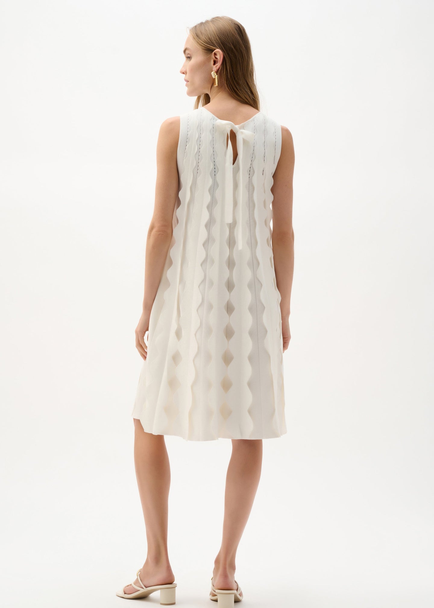 Joseph Ribkoff - Viscose Sweater Knit Sleeveless A-Line Dress