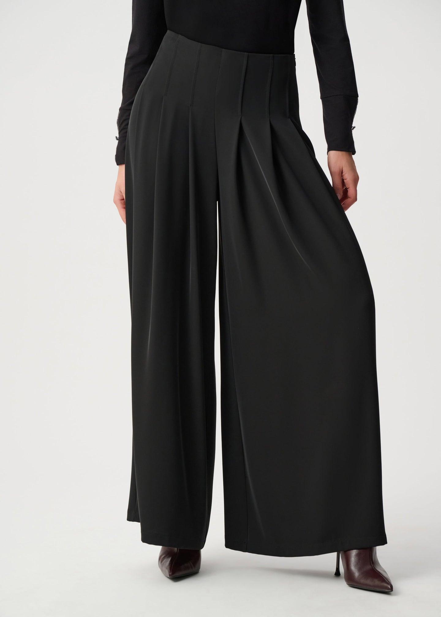 Joseph Ribkoff - Woven Twill Wide-Leg Pants