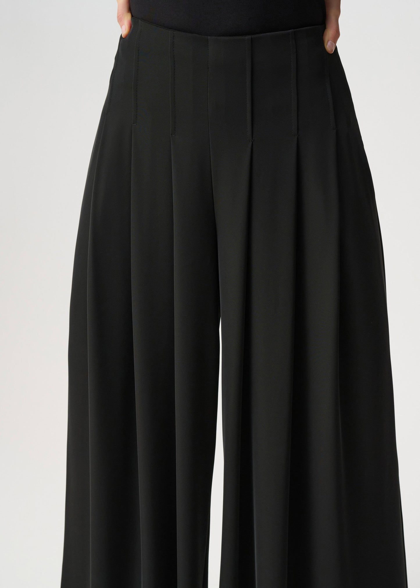 Joseph Ribkoff - Woven Twill Wide-Leg Pants