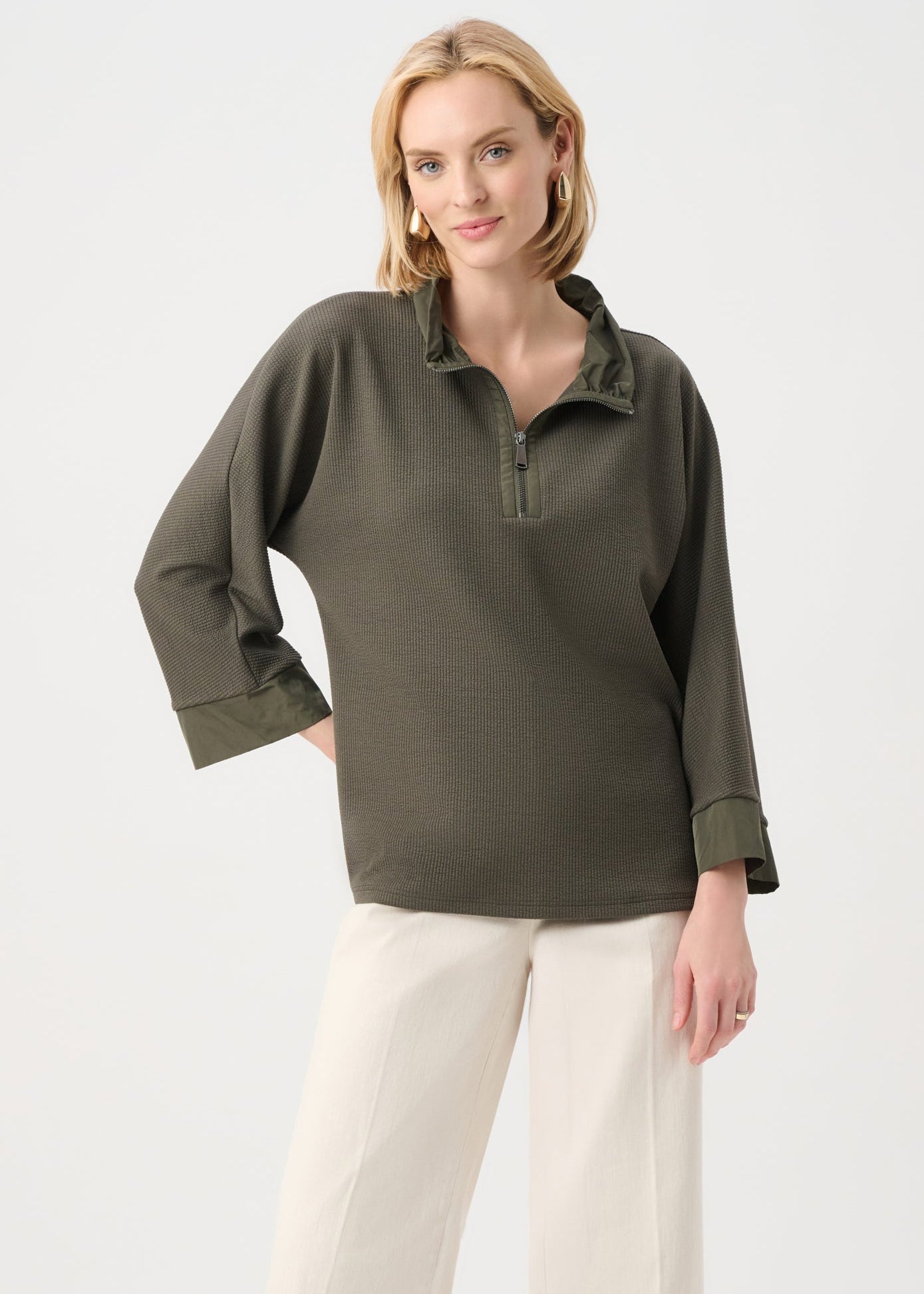 Joseph Ribkoff - Jacquard Sweater Trapeze Top
