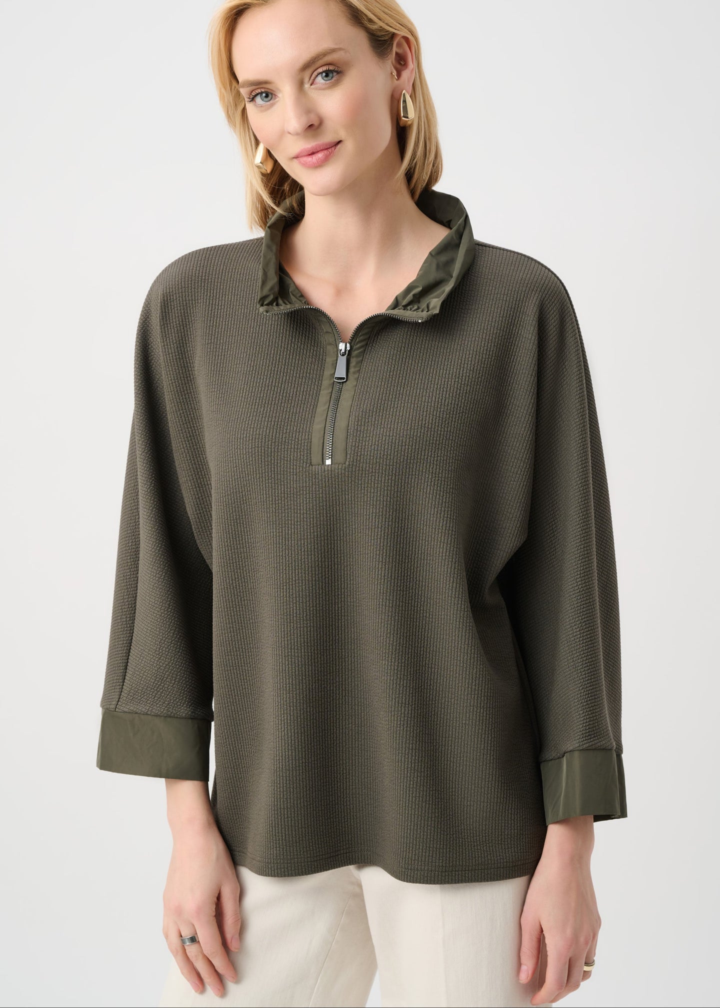 Joseph Ribkoff - Jacquard Sweater Trapeze Top
