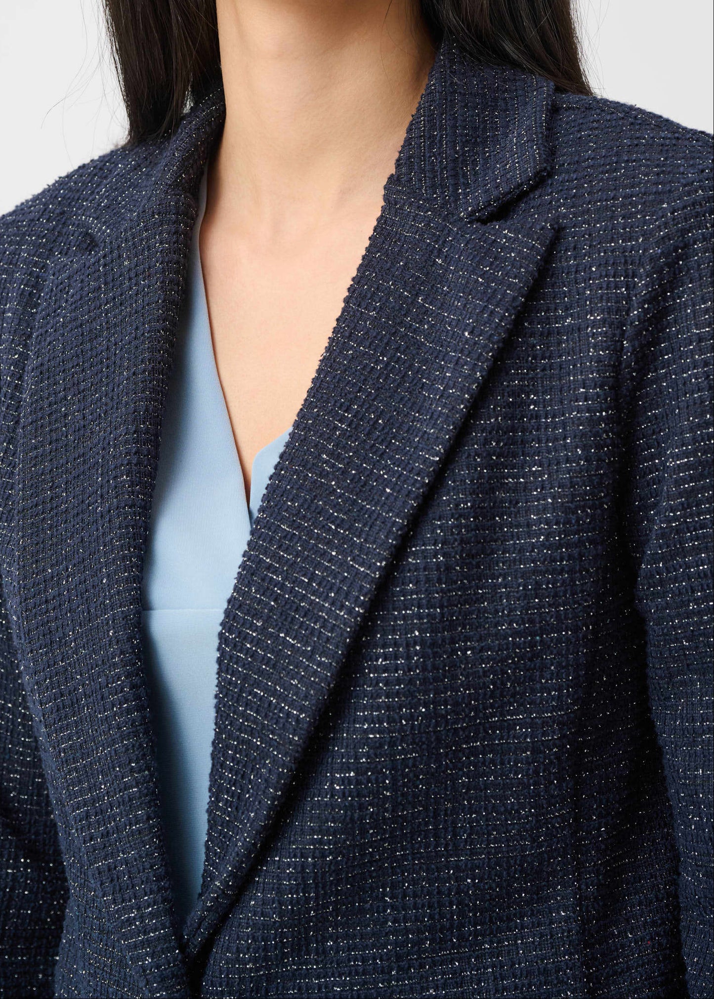 Joseph Ribkoff - Lurex Boucle Fitted Blazer