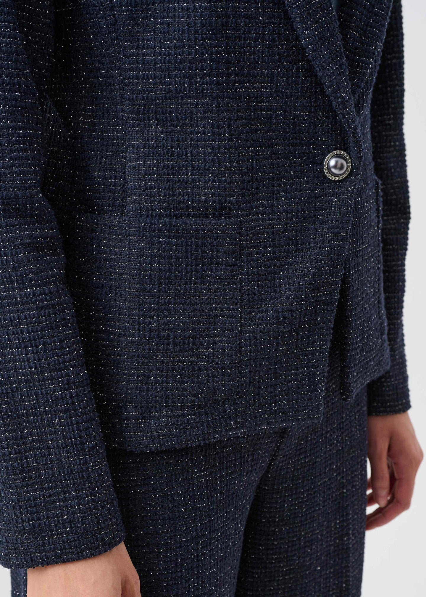 Joseph Ribkoff - Lurex Boucle Fitted Blazer