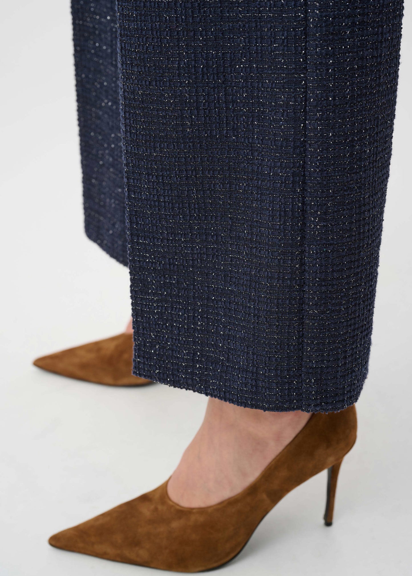 Joseph Ribkoff - Lurex Boucle Wide-Leg Pull-On Pants