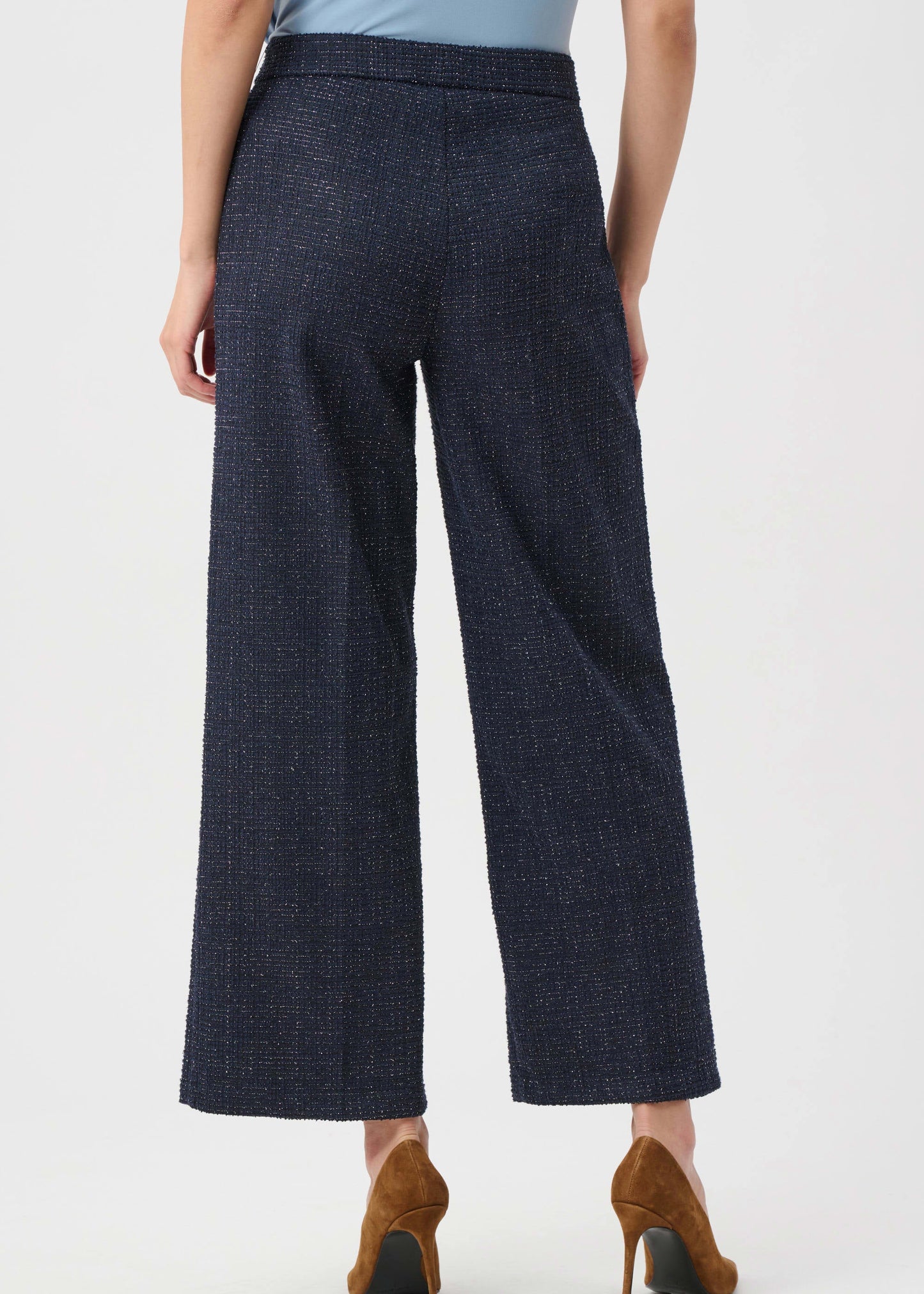 Joseph Ribkoff - Lurex Boucle Wide-Leg Pull-On Pants