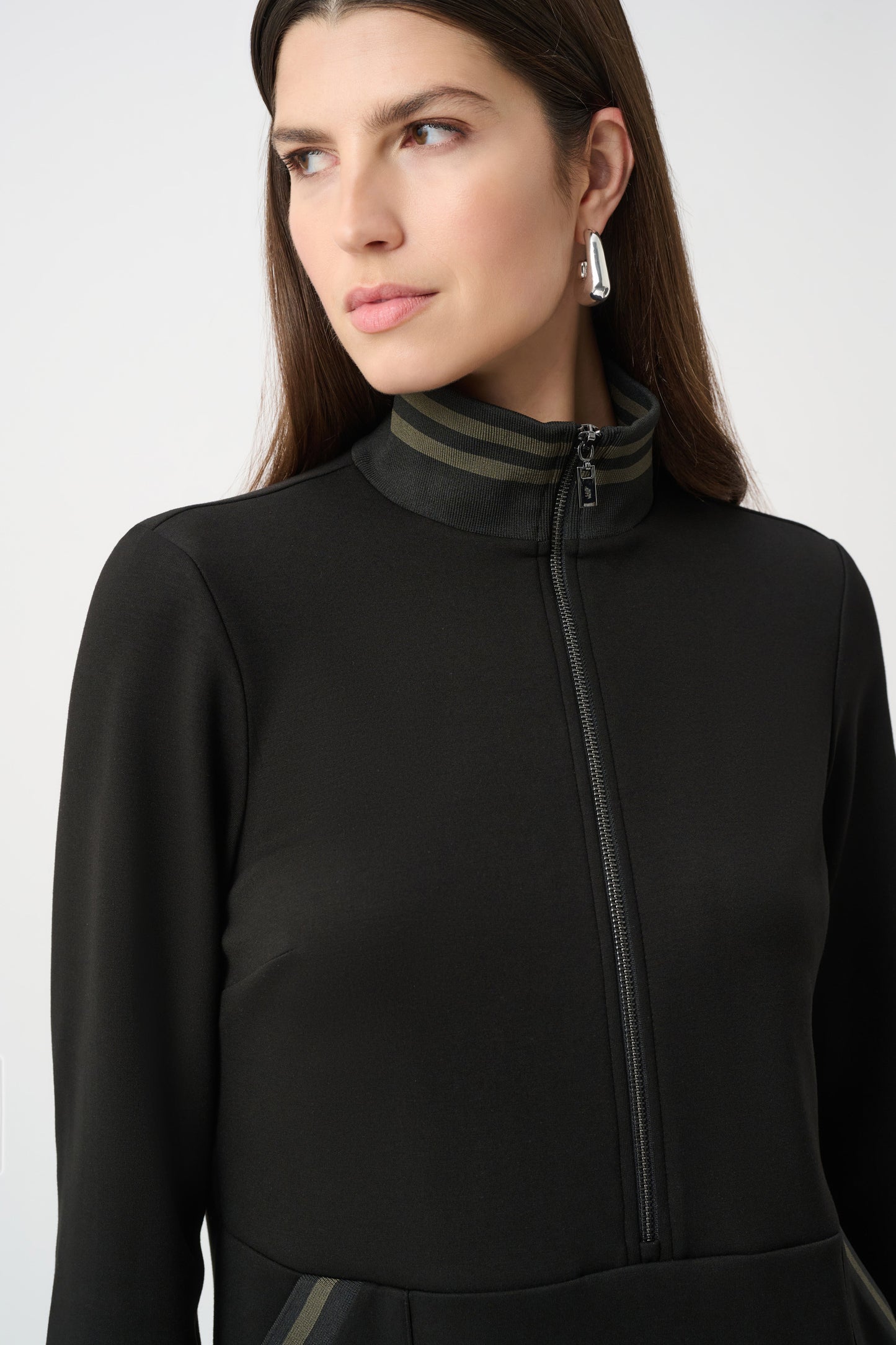 Joseph Ribkoff - Scuba Jersey Funnel-Neck Straight Dress