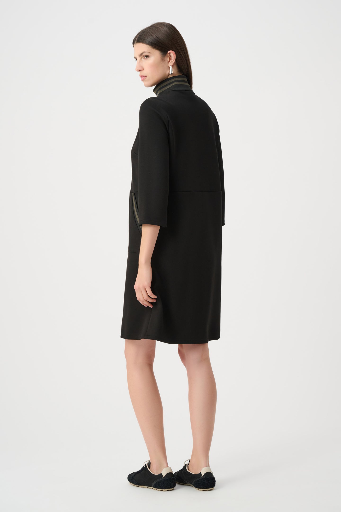 Joseph Ribkoff - Scuba Jersey Funnel-Neck Straight Dress