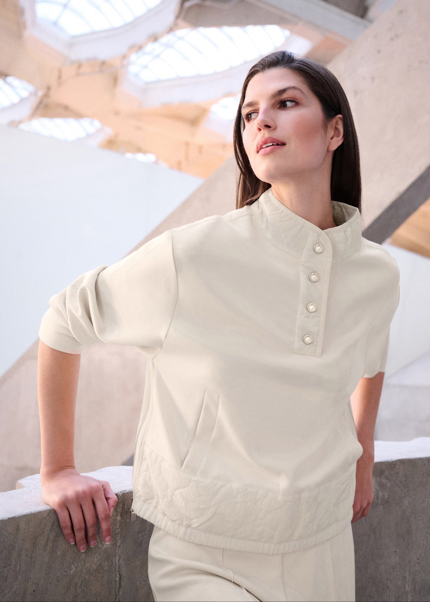 Joseph Ribkoff - Scuba Jersey Funnel-Neck Jacket