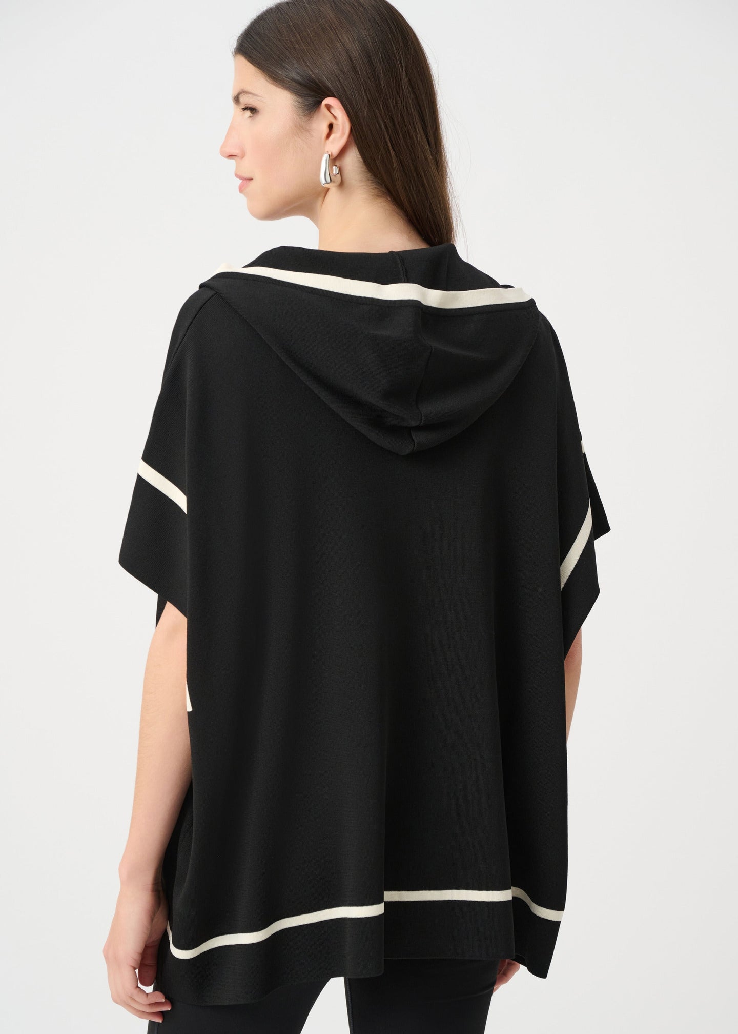 Joseph Ribkoff - Dry Viscose Hooded Boxy Jacket