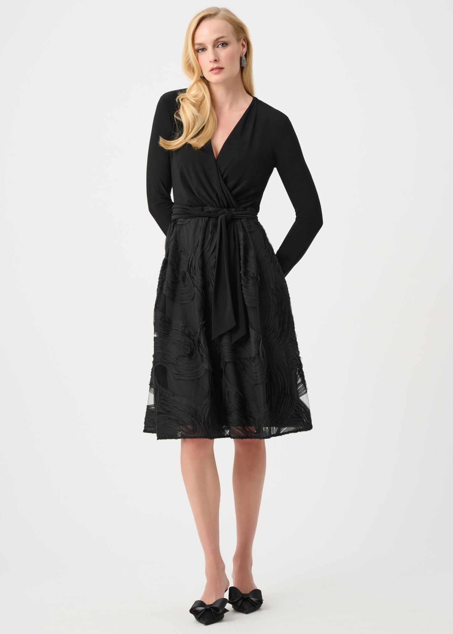 Joseph Ribkoff - Signature Silky Knit and Novelty Fit and Flare Dress