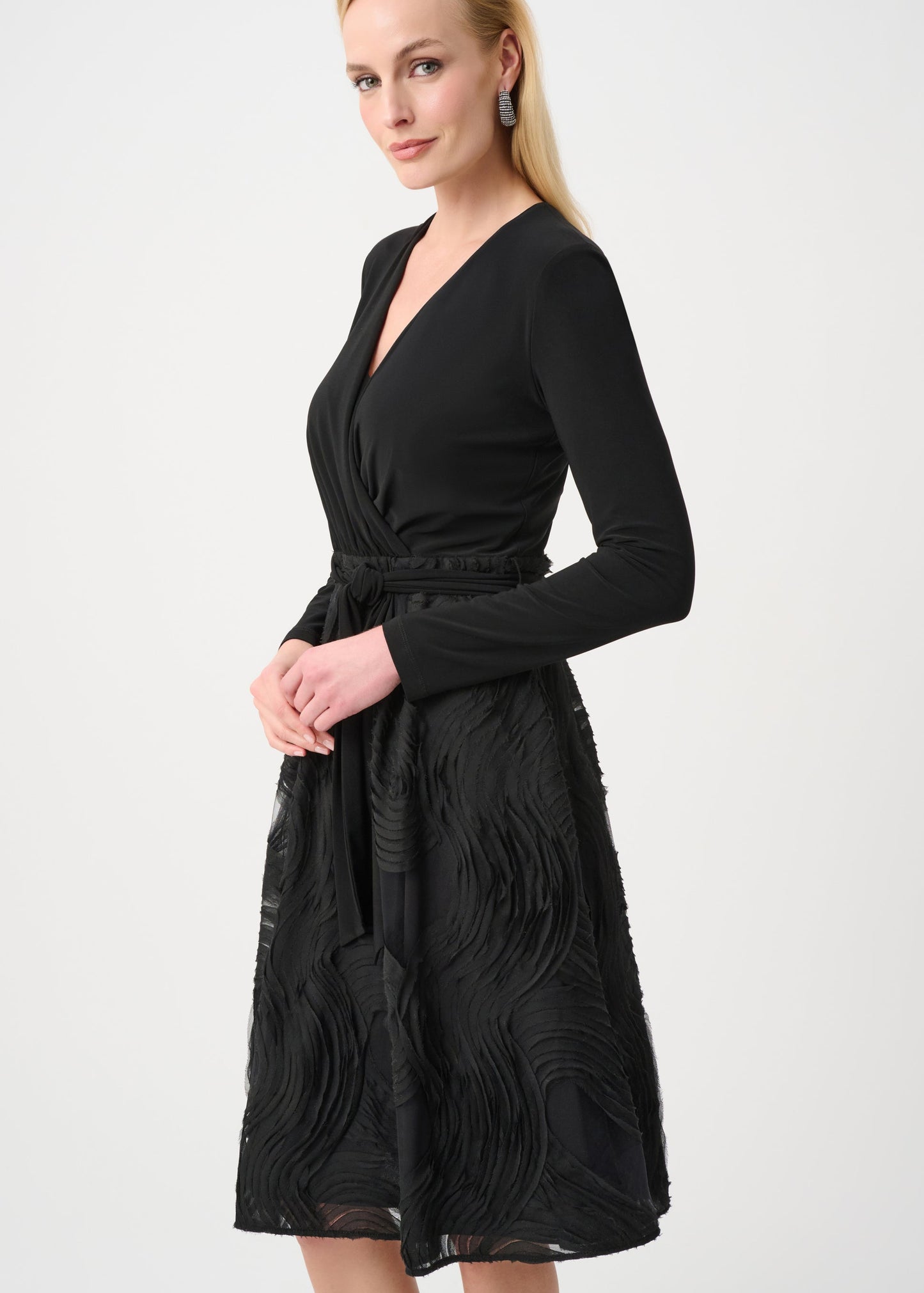 Joseph Ribkoff - Signature Silky Knit and Novelty Fit and Flare Dress