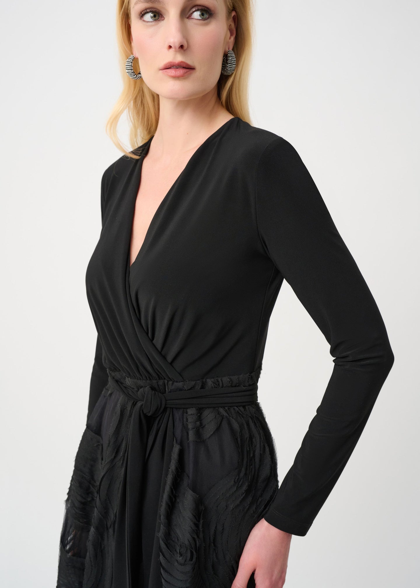 Joseph Ribkoff - Signature Silky Knit and Novelty Fit and Flare Dress