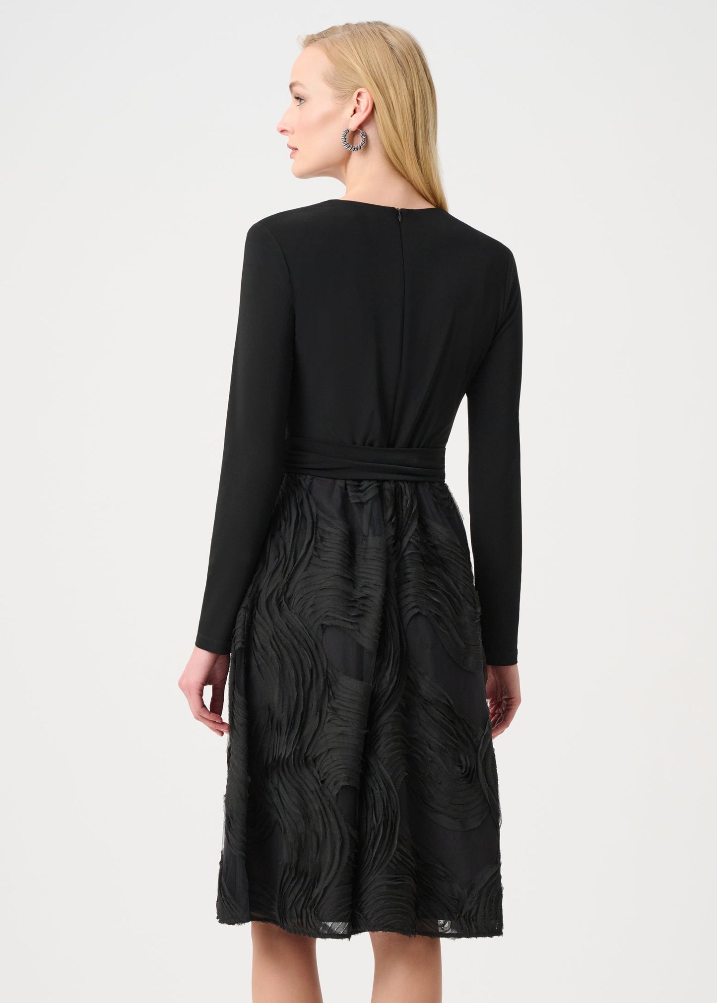 Joseph Ribkoff - Signature Silky Knit and Novelty Fit and Flare Dress