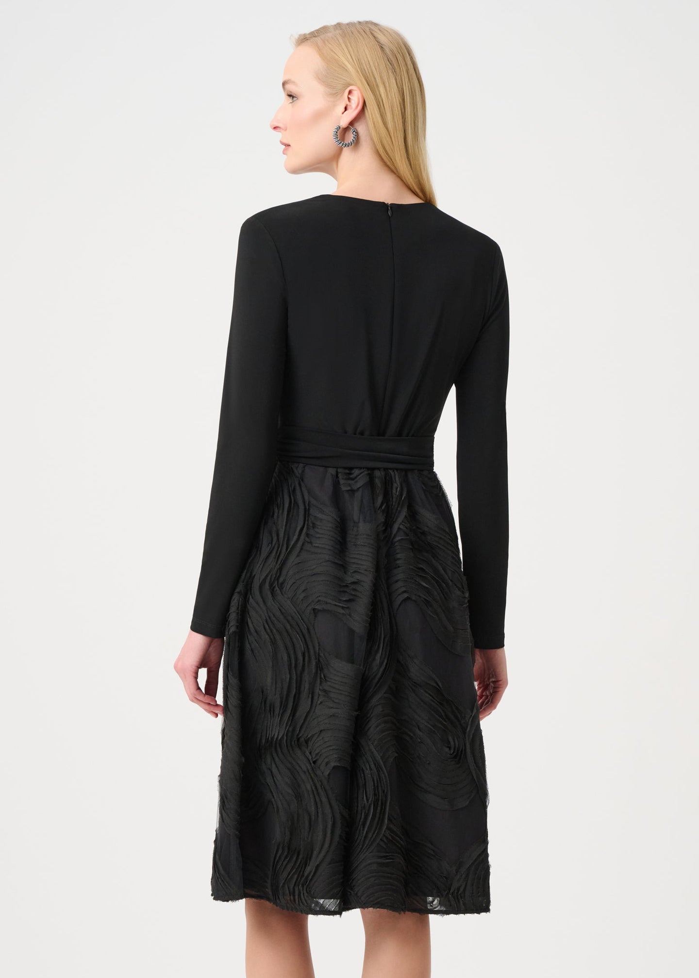 Joseph Ribkoff - Signature Silky Knit and Novelty Fit and Flare Dress