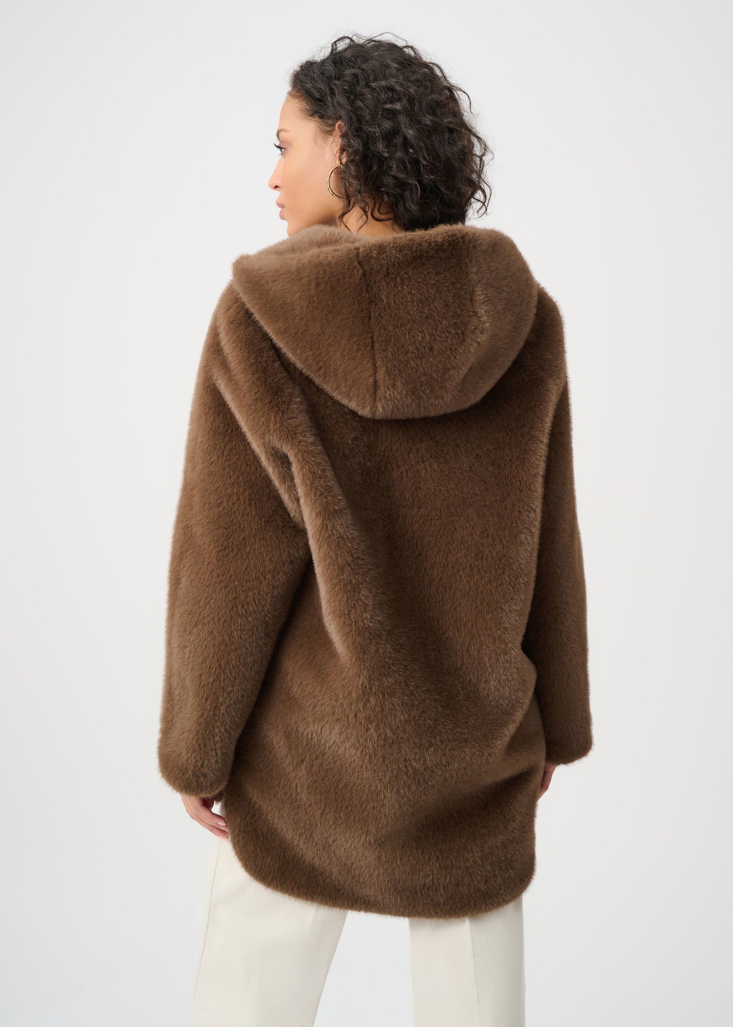 Joseph Ribkoff - Faux Fur Hooded Coat