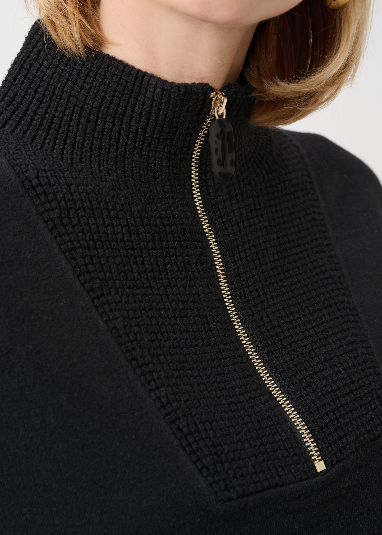 Joseph Ribkoff - Brushed Viscose And Nylon Funnel-Neck Sweater