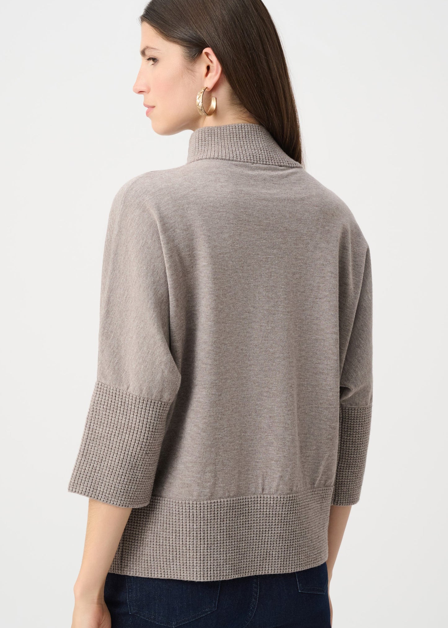 Joseph Ribkoff - Brushed Viscose And Nylon Funnel-Neck Sweater