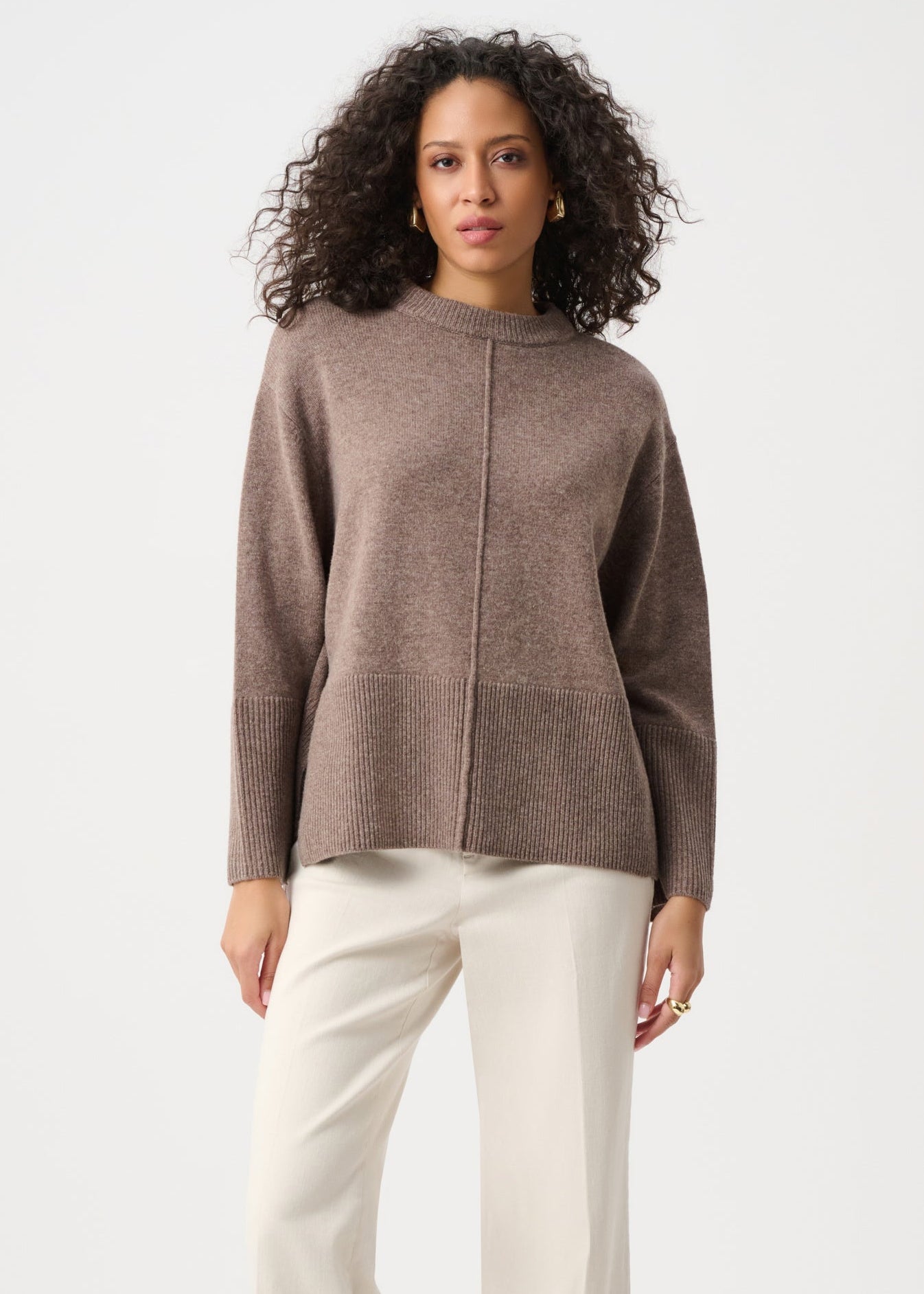 Joseph Ribkoff - Wool Boxy Crewneck Sweater