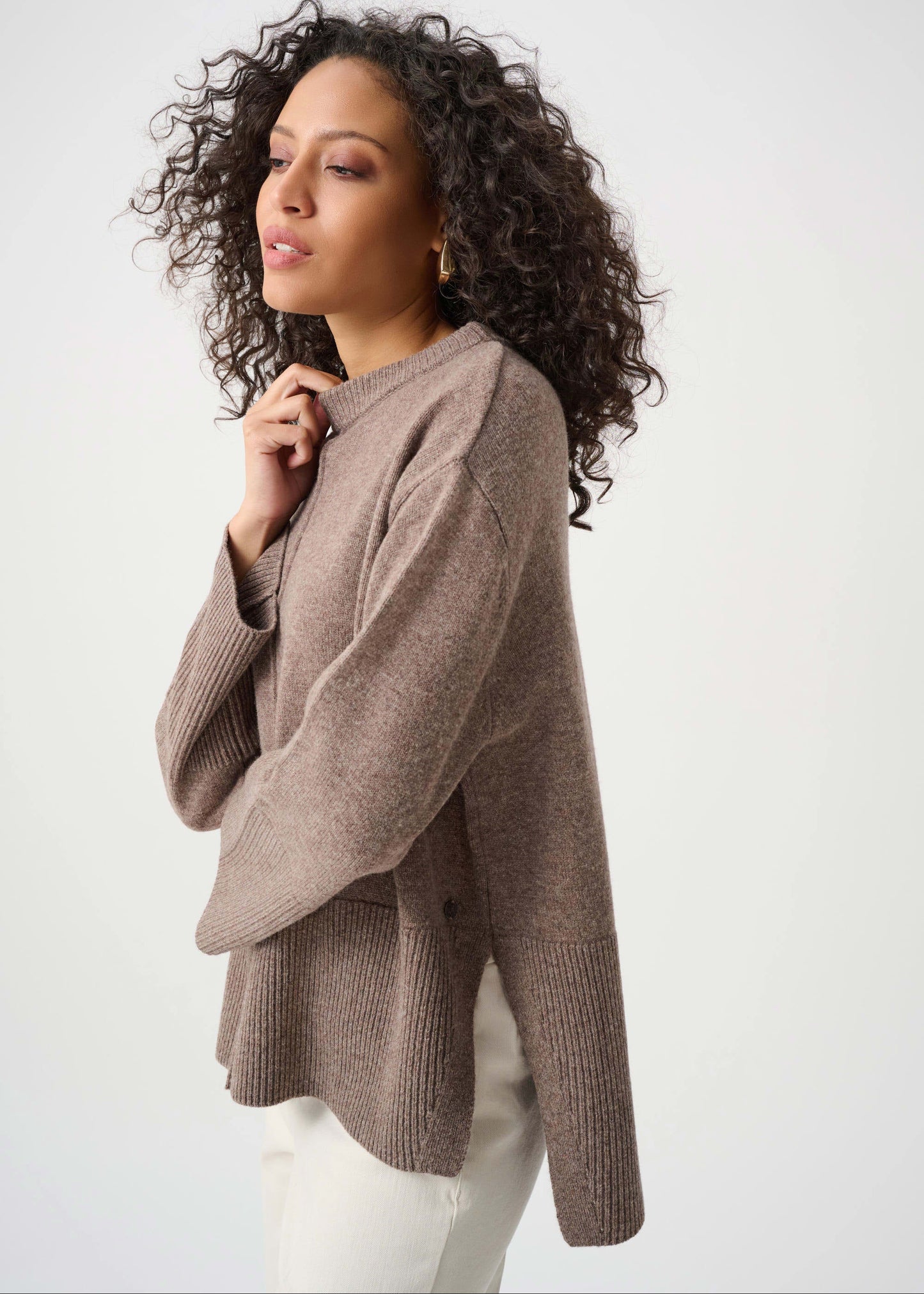 Joseph Ribkoff - Wool Boxy Crewneck Sweater