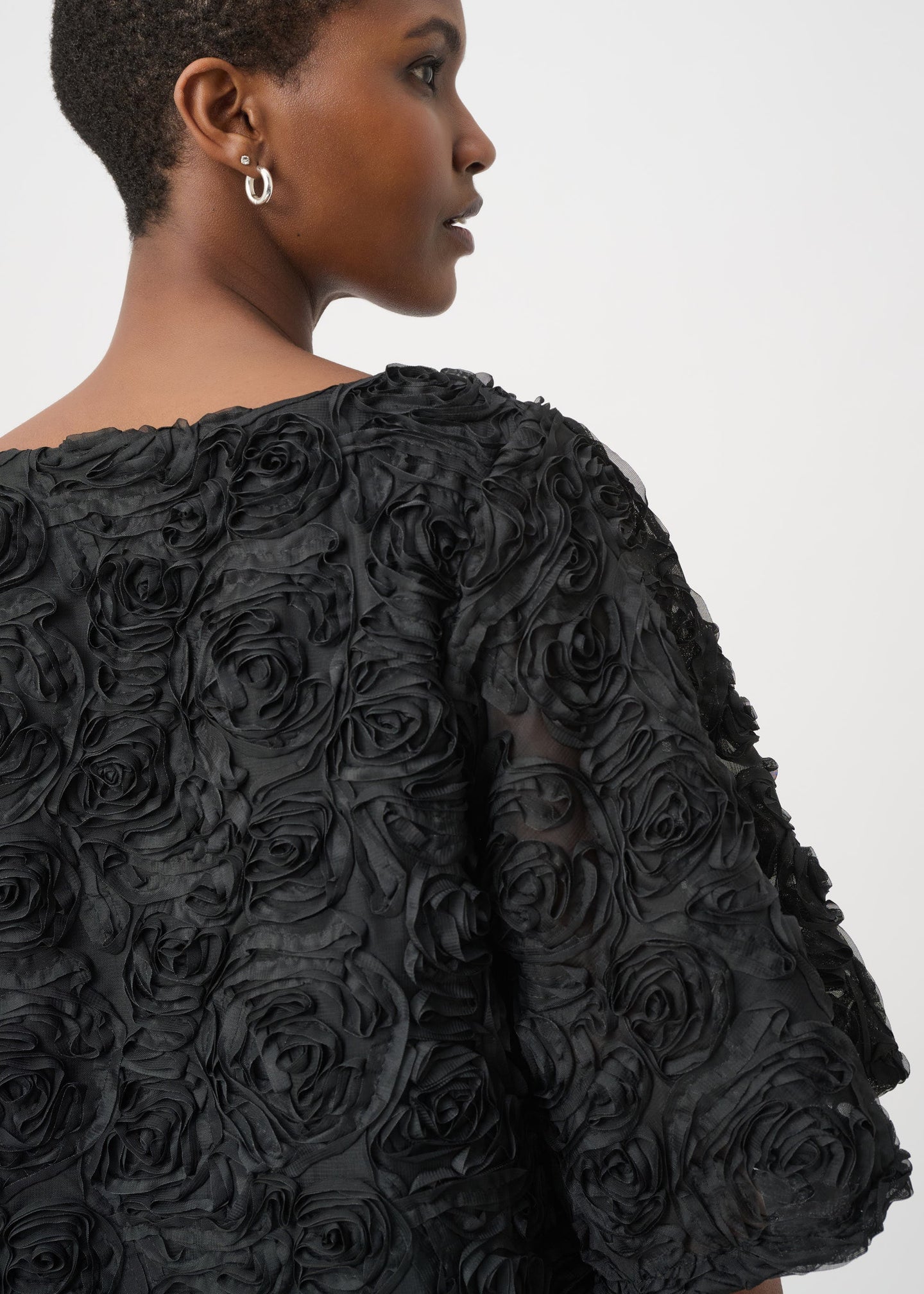 Joseph Ribkoff - Textured Floral Boxy Top