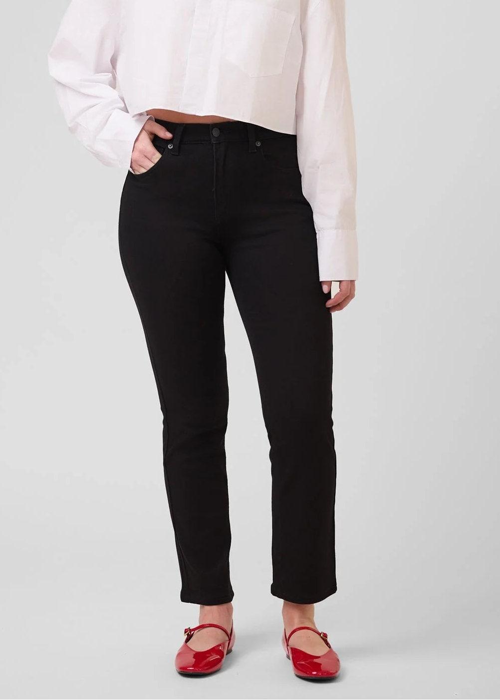 Yoga - Chloe Straight Classic Rise - Black