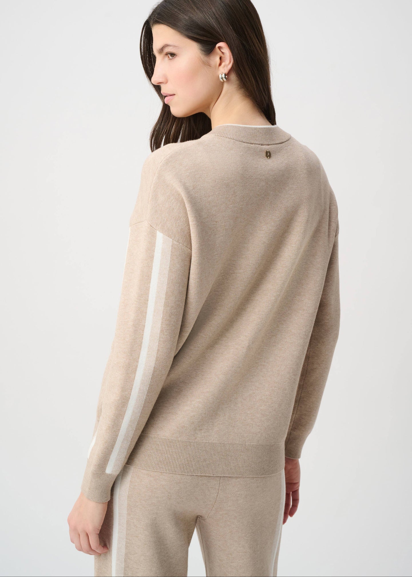Joseph Ribkoff - Striped Sleeve Bomber Jacket