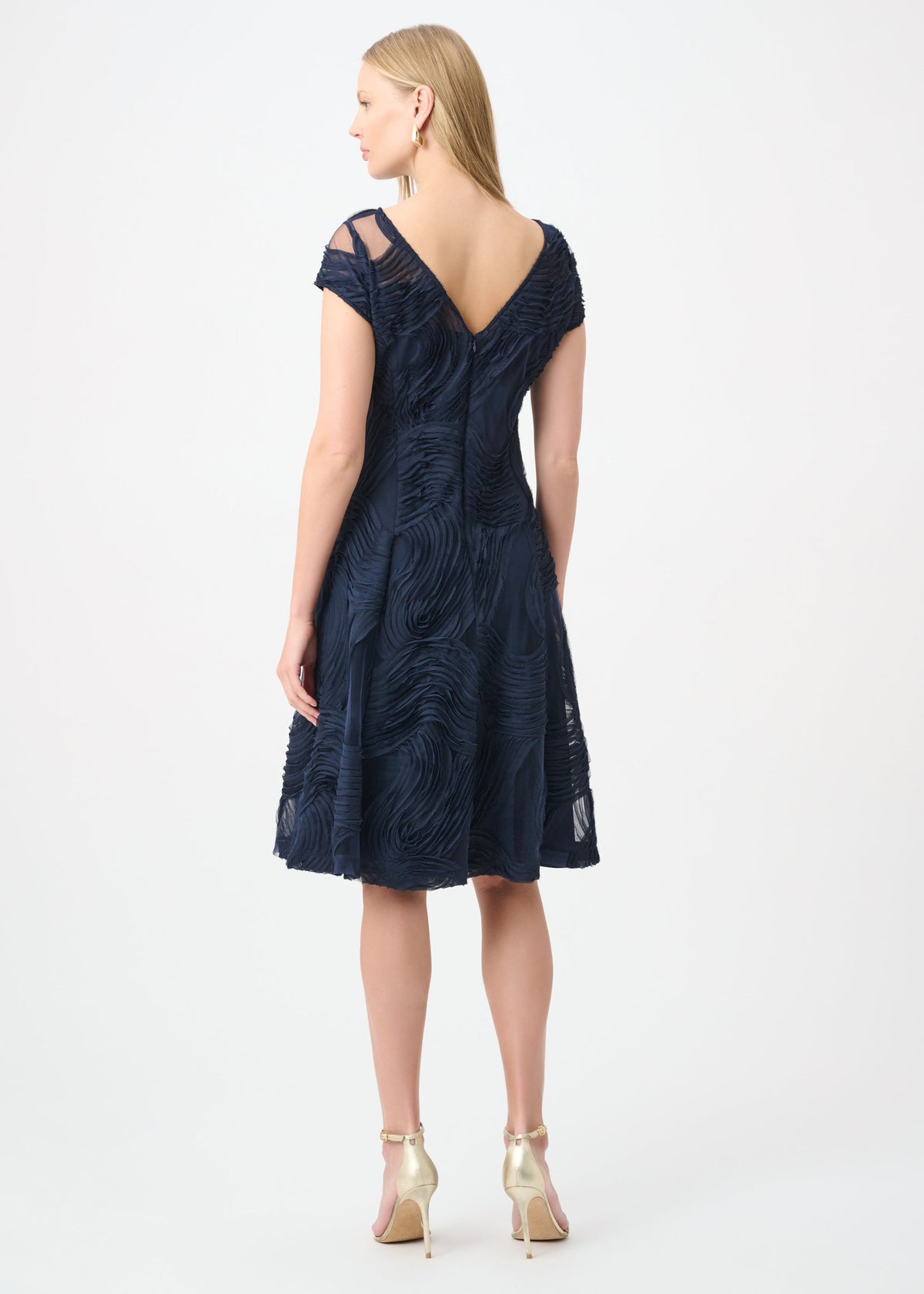 Joseph Ribkoff - Embroideered Swirl Fit & Flare Dress