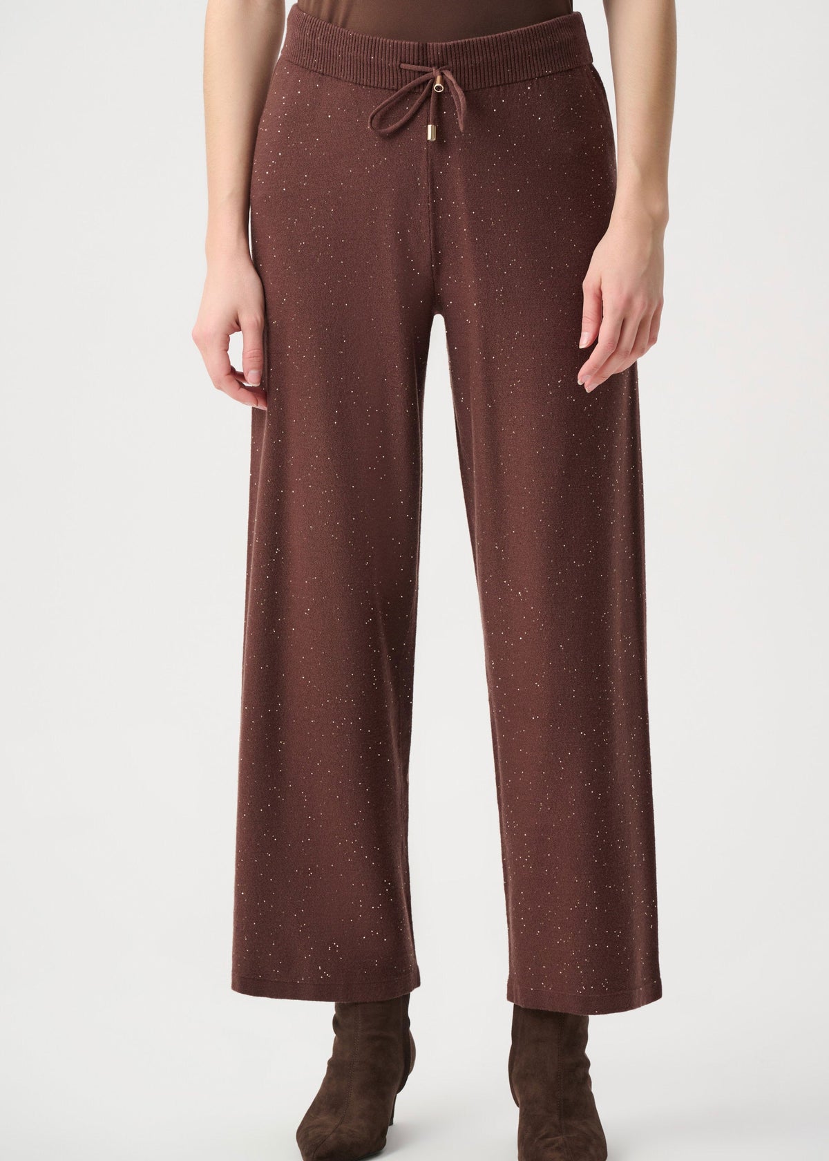 Joseph Ribkoff - Sequin Knit Drawstring Culottes