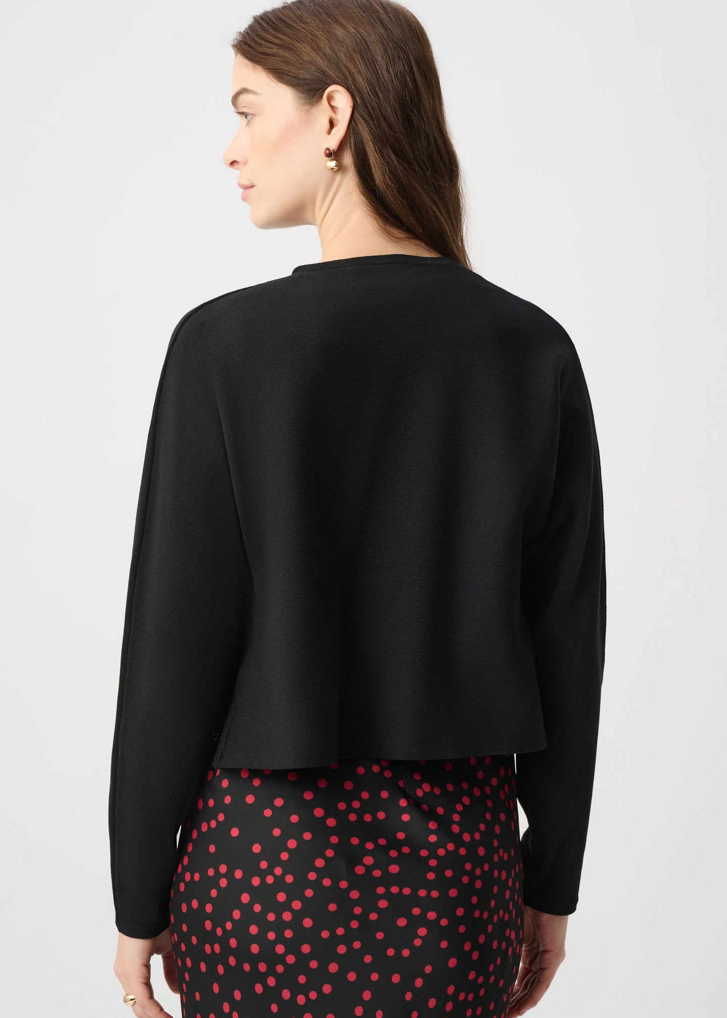 Joseph Ribkoff - Removable Faux Fur Collar Cardigan
