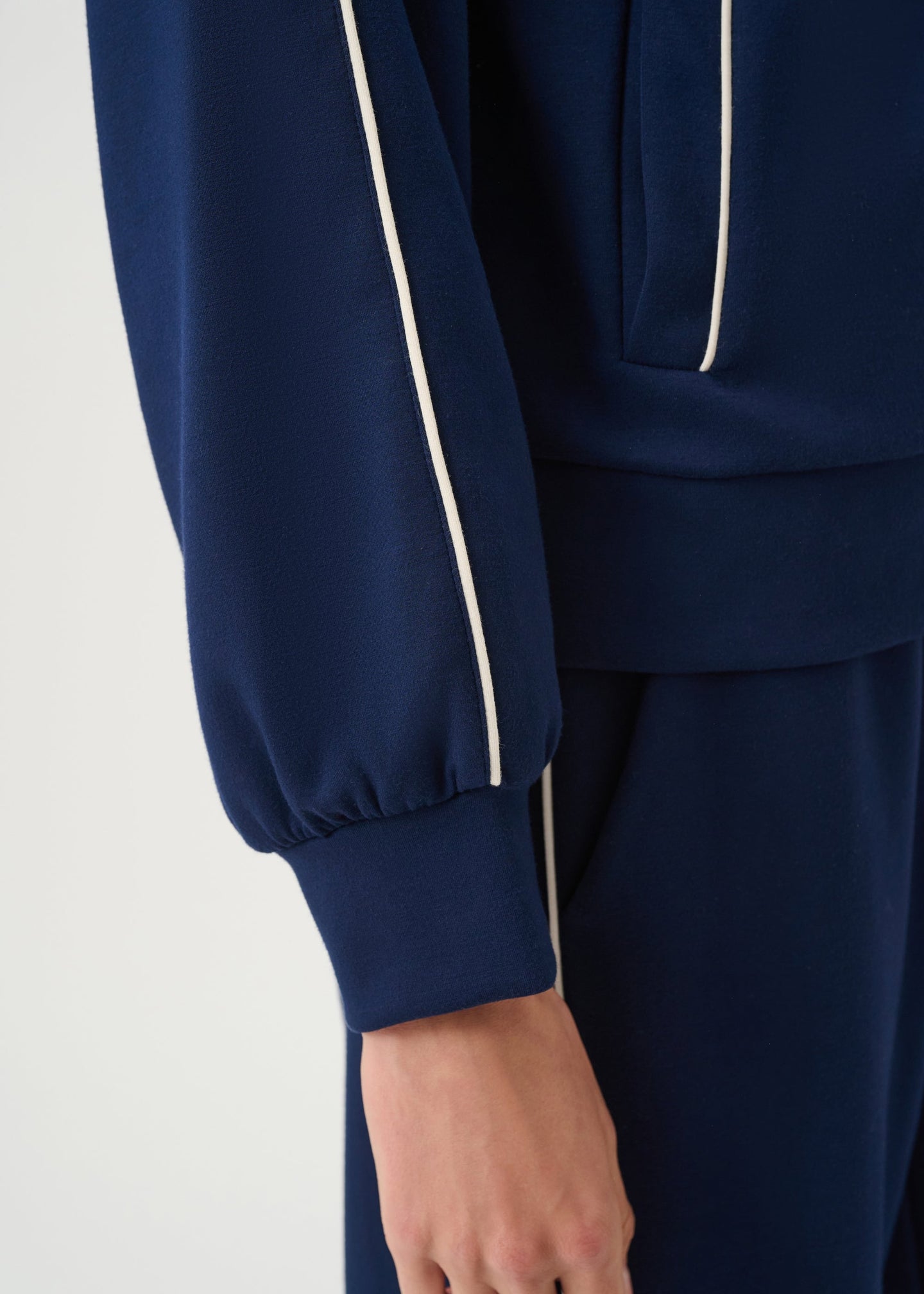 Joseph Ribkoff - Piped Funnel Neck Track Jacket