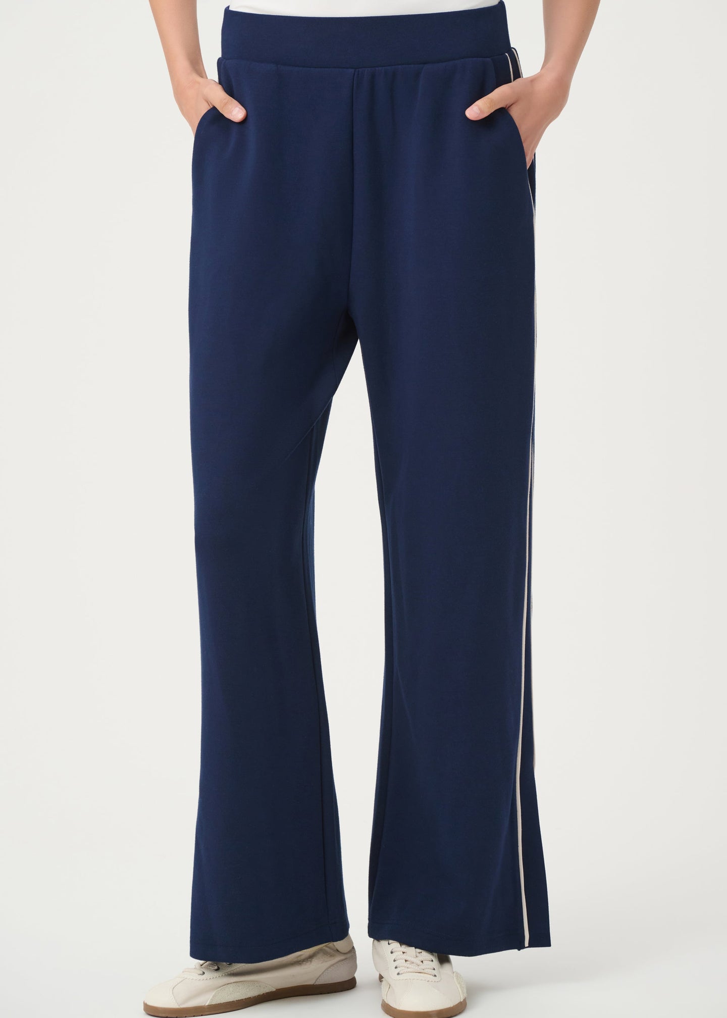 Joseph Ribkoff - Piped Wide-Leg Track Pant