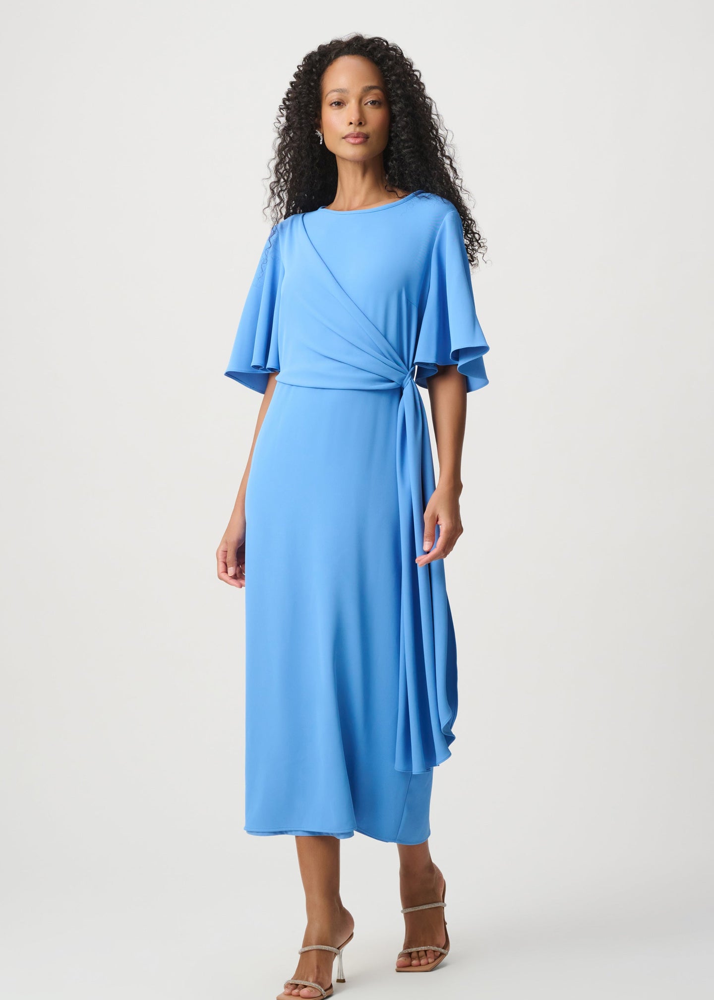 Joseph Ribkoff - Bell Sleeve Draped Sheath Dress