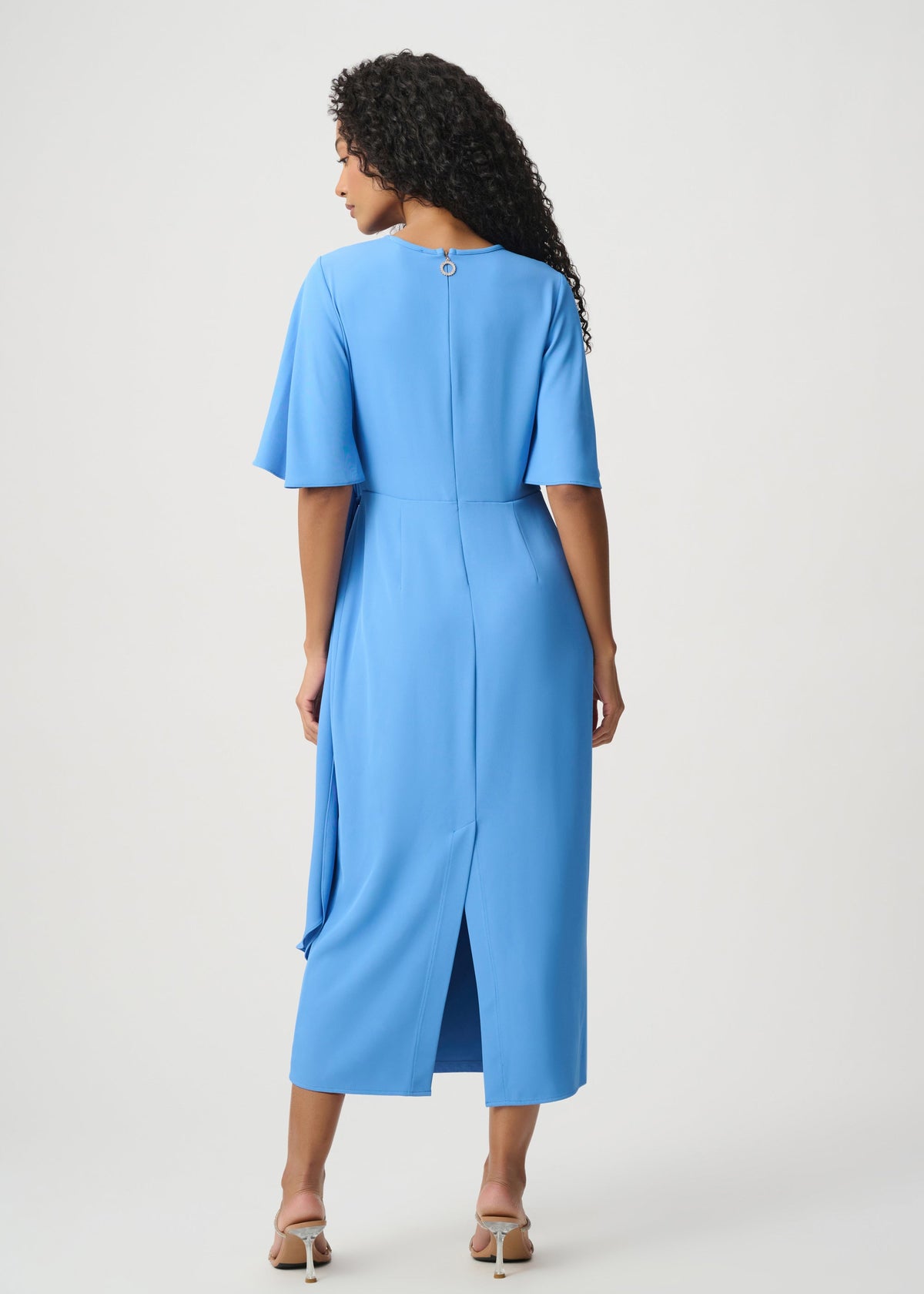 Joseph Ribkoff - Bell Sleeve Draped Sheath Dress