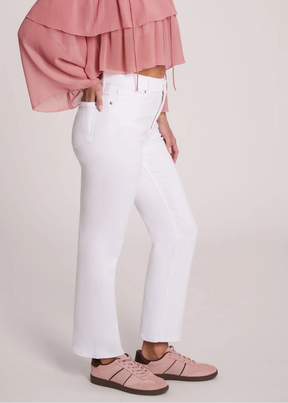 Yoga Jeans - Chloe Straight Classic Rise - White Lotus