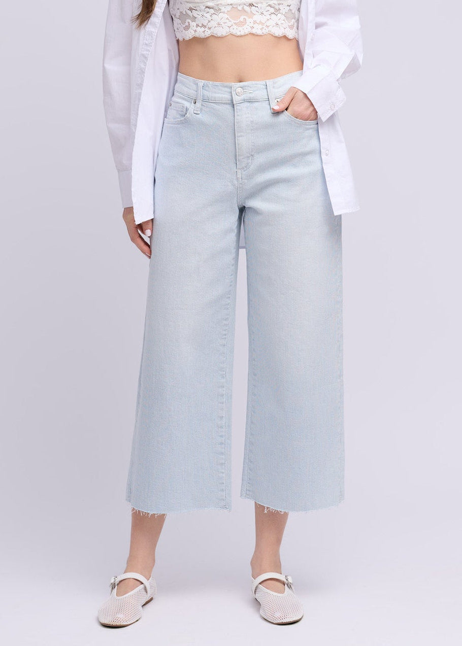 Yoga Jeans - Lily Wide Pinstripe Classic Rise Jean - Selena