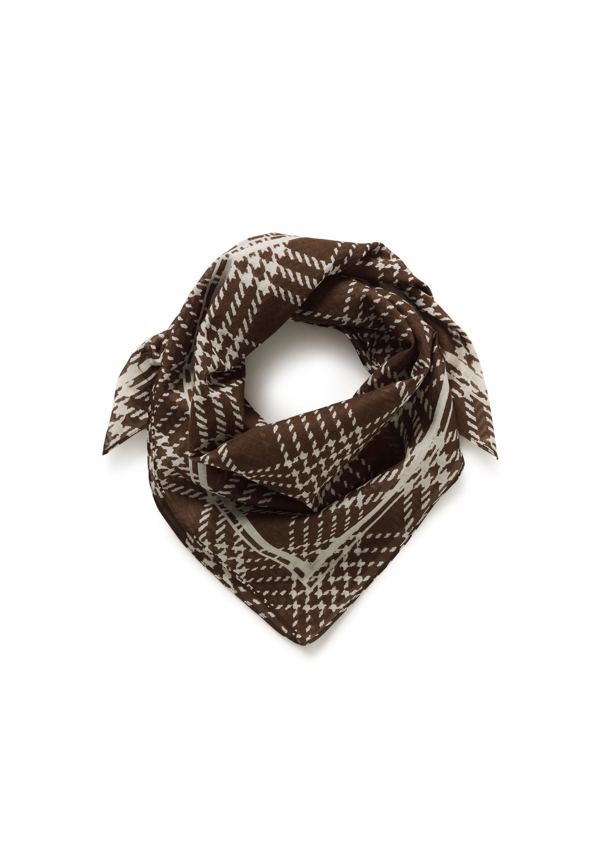 BROWN CHECK PRINT