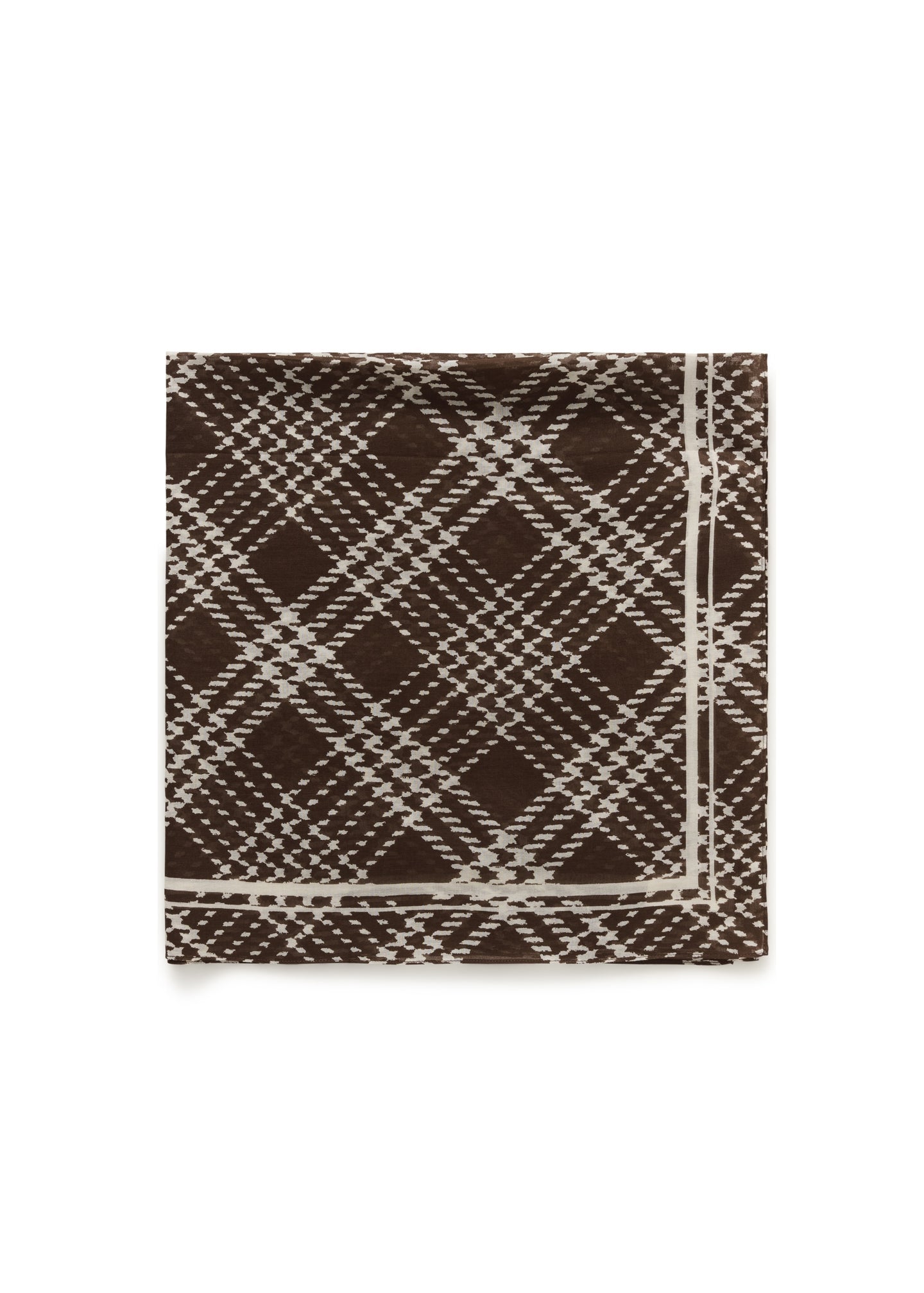 BROWN CHECK PRINT